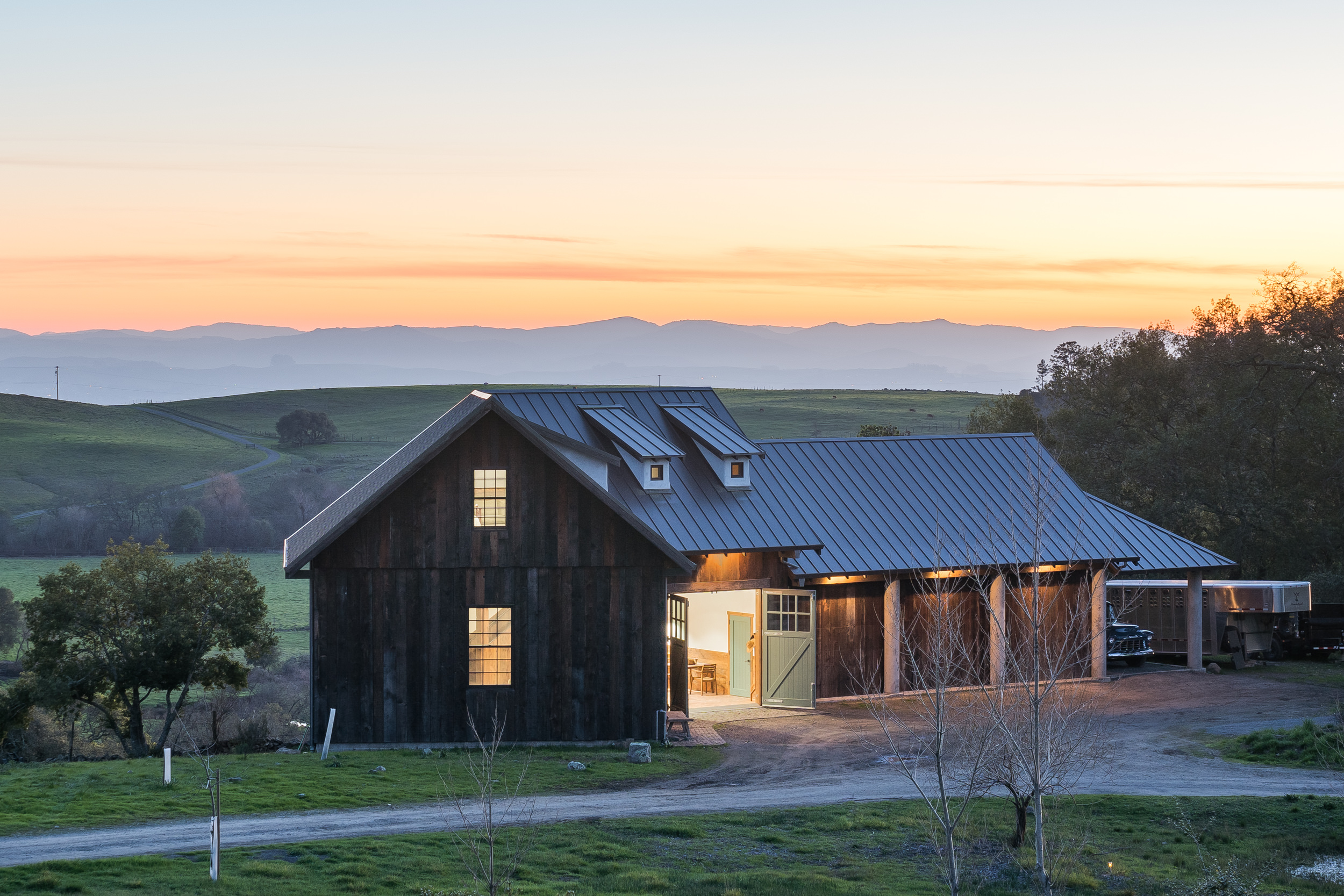 The barn at the Penngrove ranch