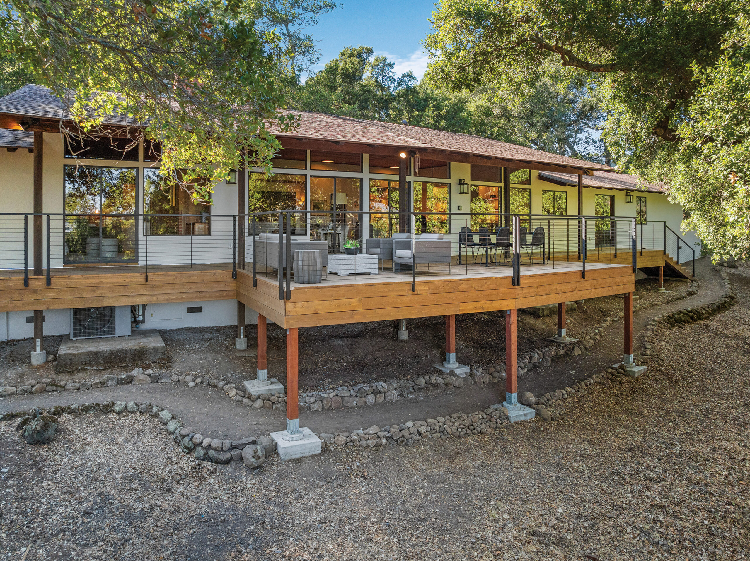 Balcony of home in Sonoma