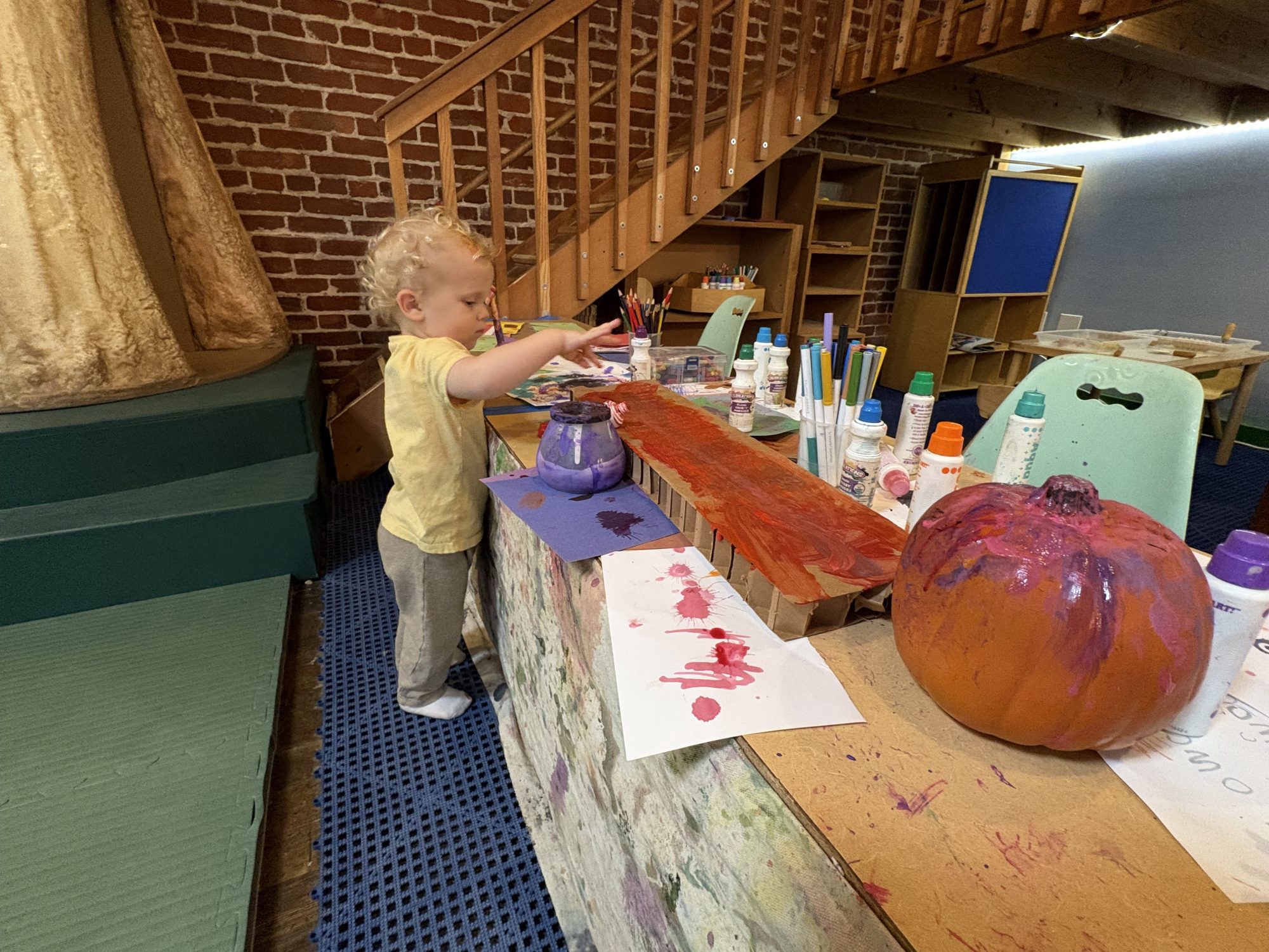 Downtown Petaluma's Art Play Cafe officially opened on Saturday, Oct. 25, 2025. Part coffee shop (with breakfast and lunch items), part art store and studio, part indoor playground, and all community gathering spot, the new Kentucky Street business has already proven to be popular. (David Templeton / Petaluma Argus-Courier)