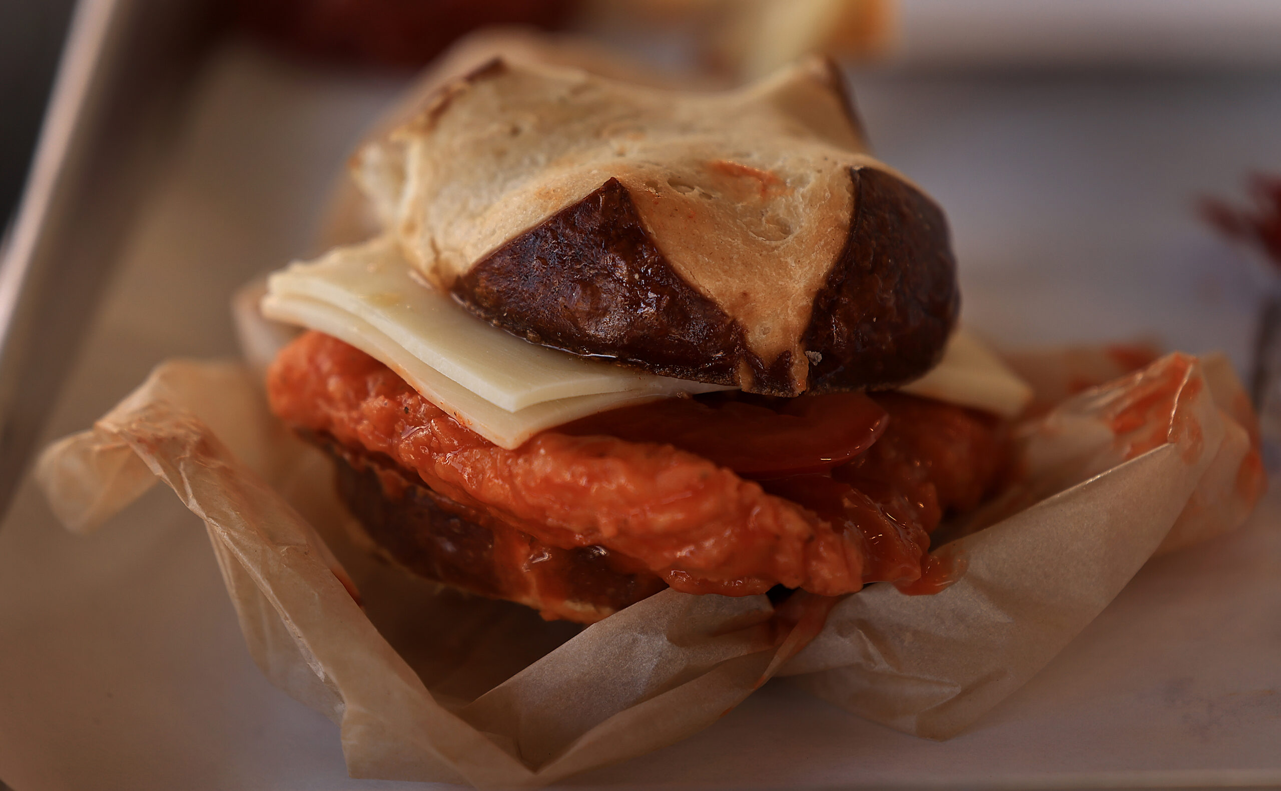 Spicy chicken sandwich from Pick’s Roadside