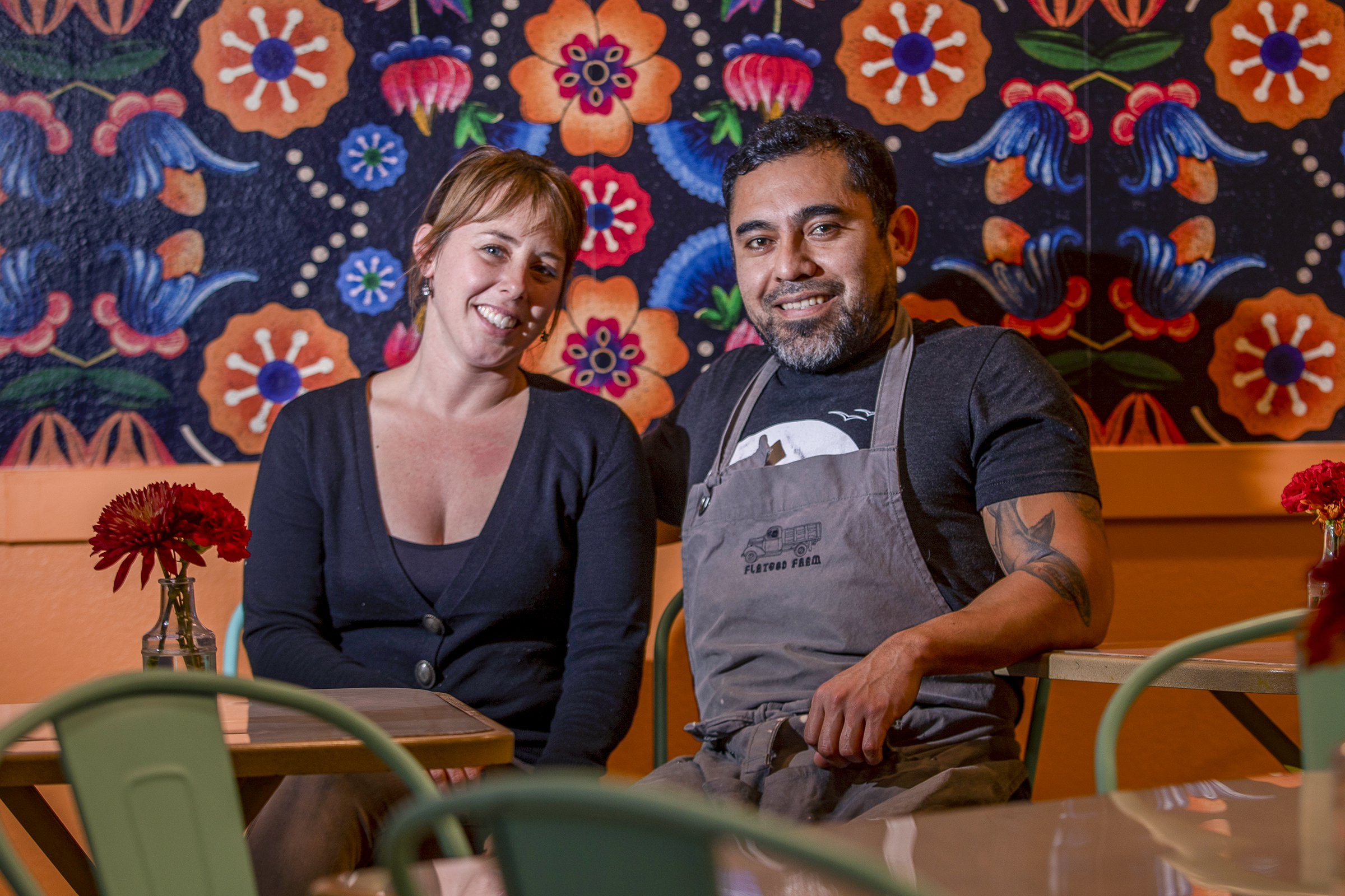 Partners Hayley Cutri and chef Efrain Balmes at Sonoma Eats in Sonoma Tuesday November 22, 2022. (Chad Surmick / The Press Democrat)