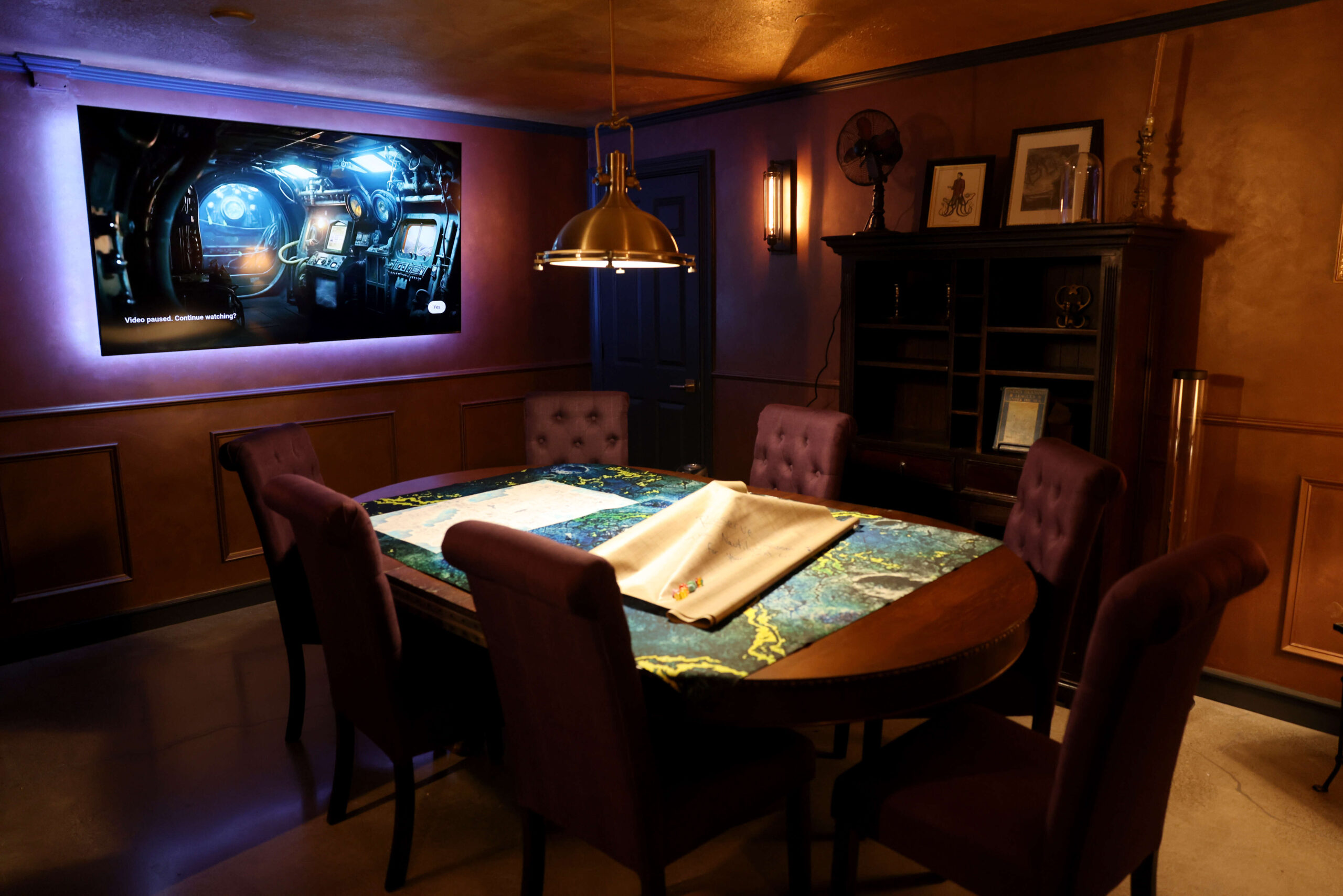 The Nautilus Room, available to rent for game playing, at the newly opened Goblin Bros. Games & Gear in Santa Rosa, Sunday, April 14, 2024. (Beth Schlanker / The Press Democrat)