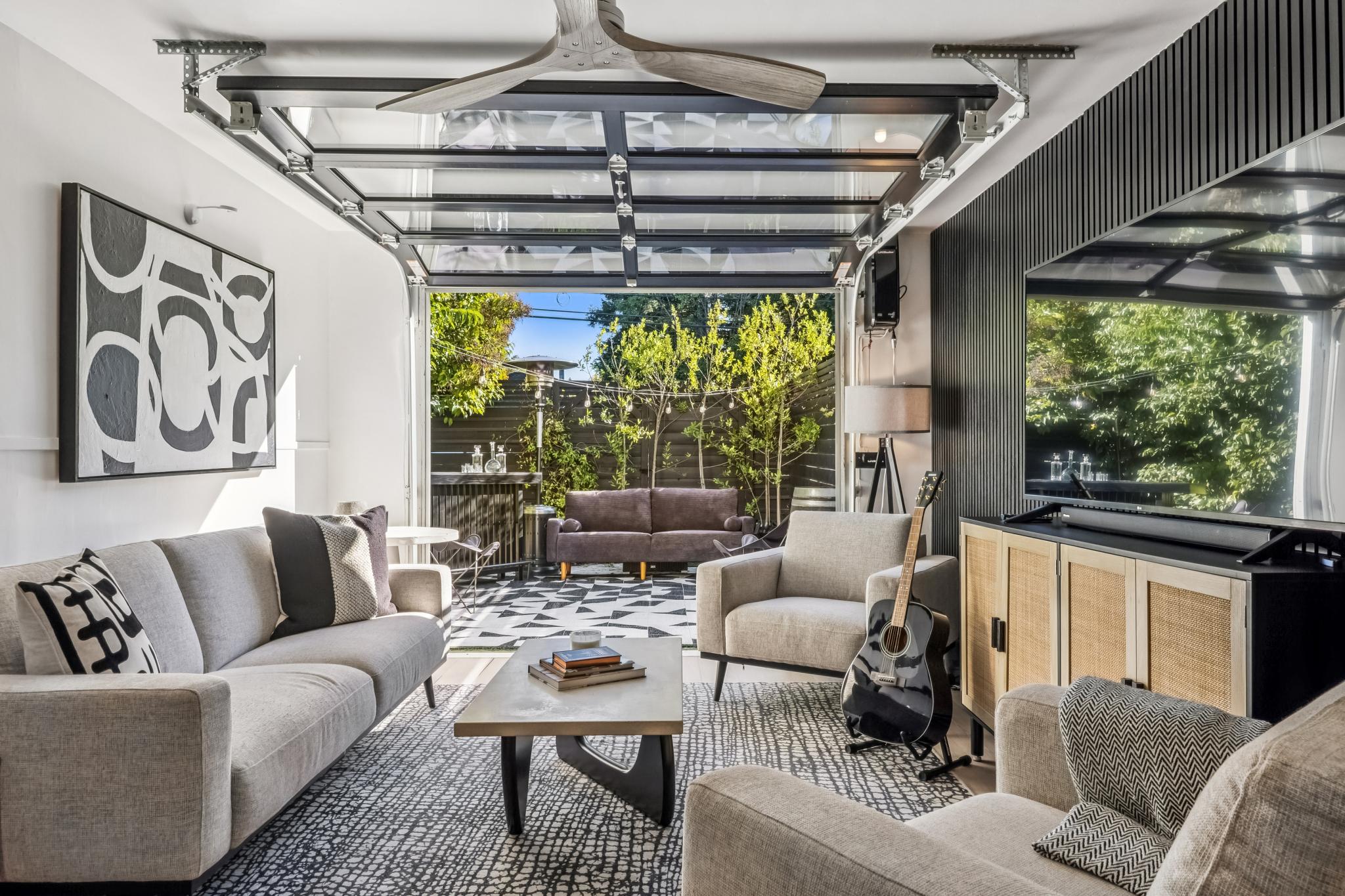 “Wine den” at remodeled Sonoma home