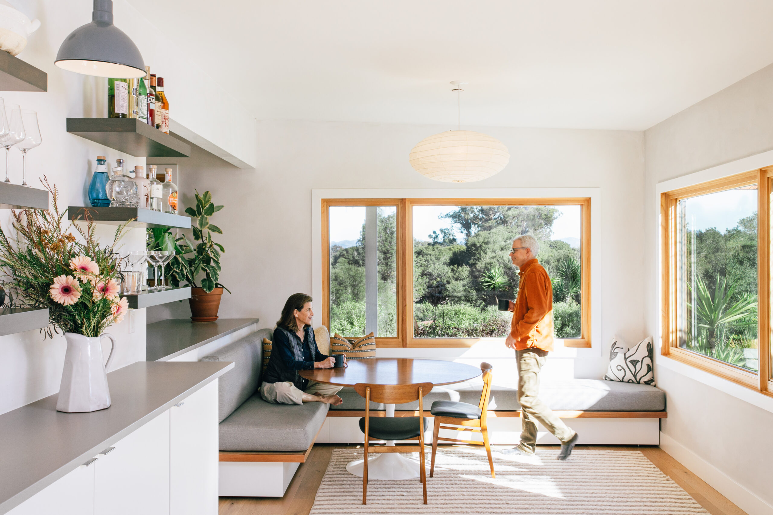Jennifer Becker, left, and architect Lars Langberg met while he was designing a home on her Sebastopol property. (Eileen Roche)
