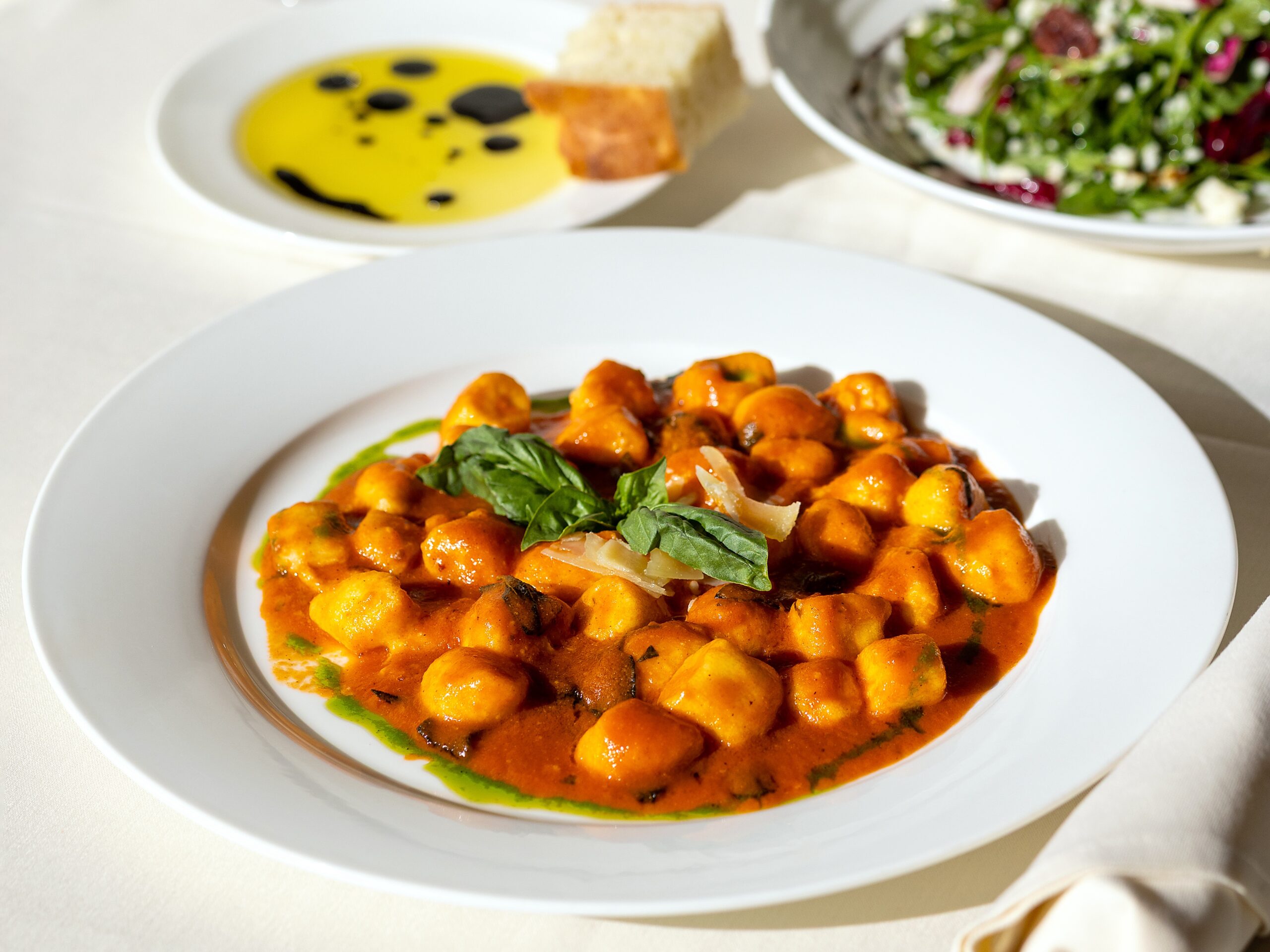 Classic Italian dining, white-tablecloth service at Santa Rosa’s Ca’Bianca