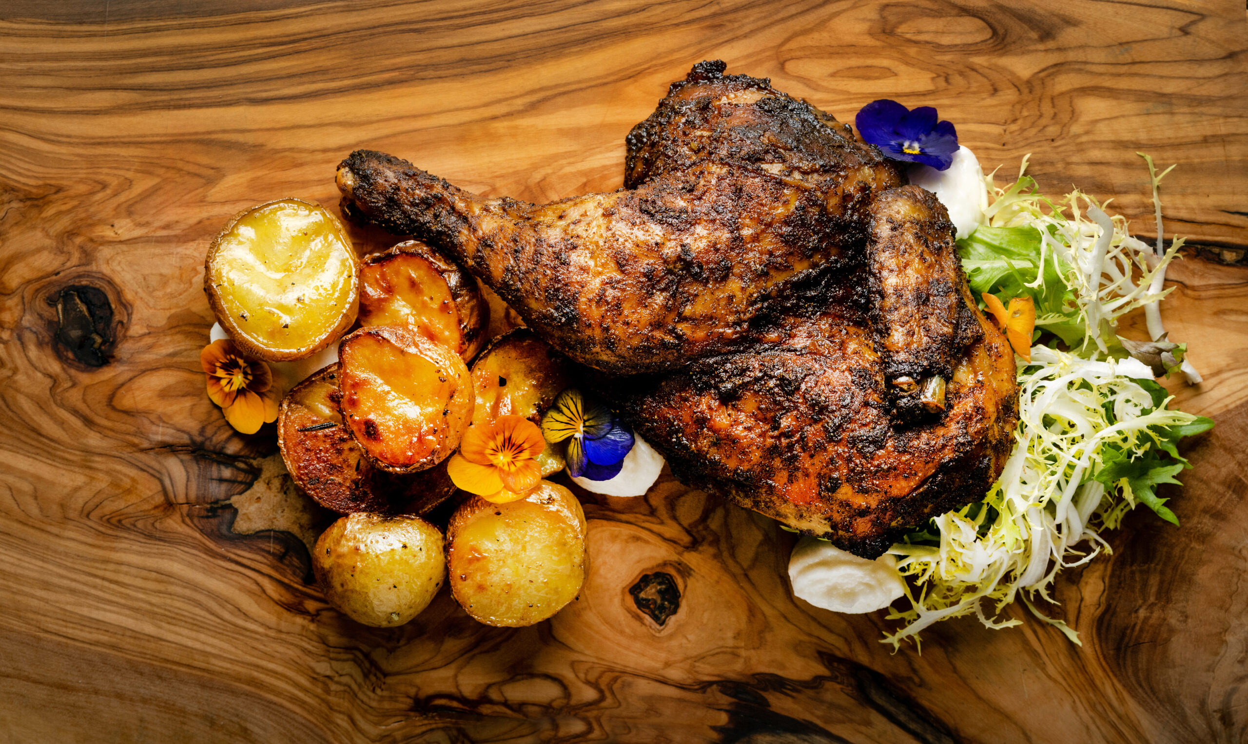 Roast Chicken from Mazza Levantine Kitchen in Petaluma