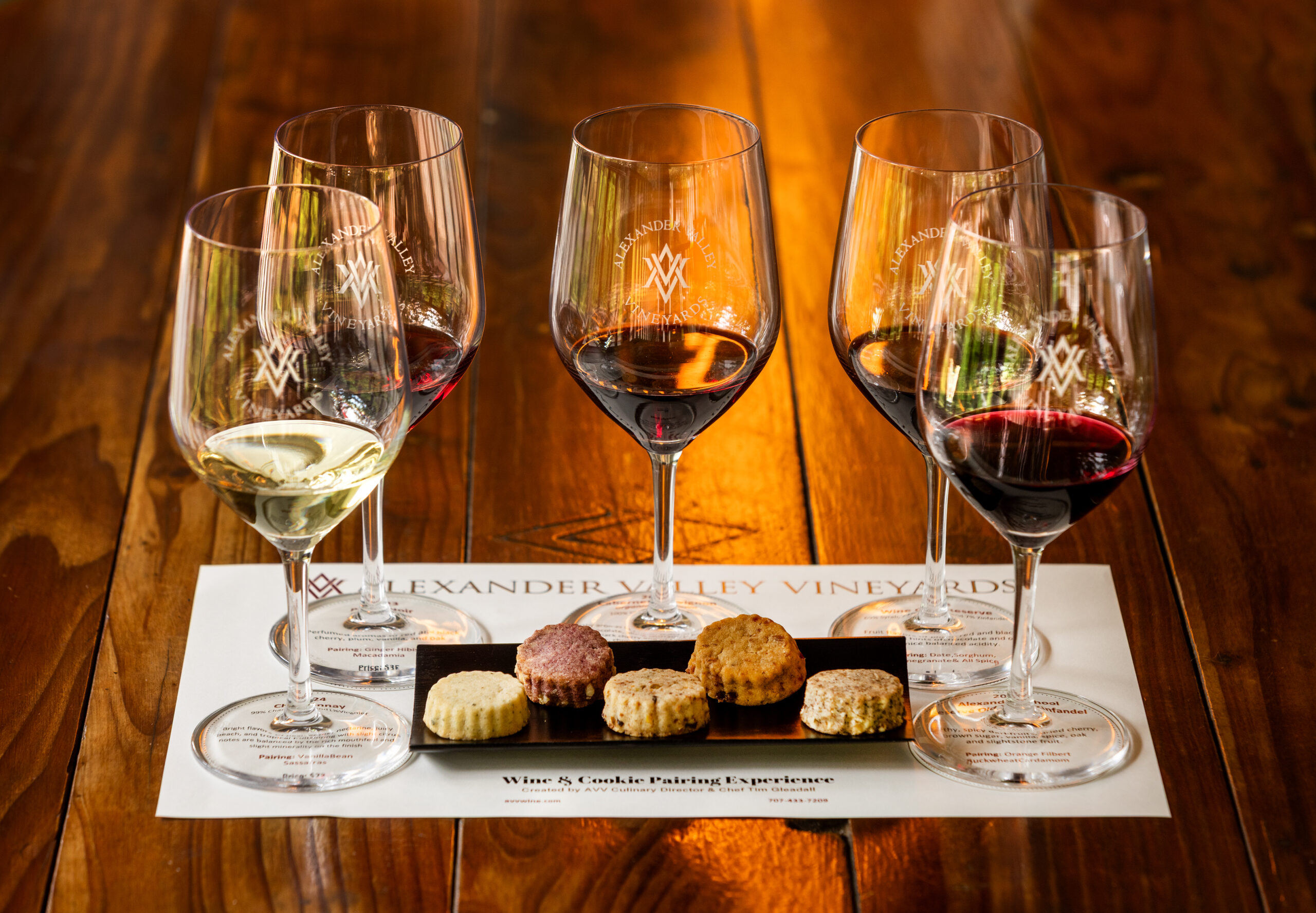 Alexander Vineyards culinary director Tim Gleadall created flavored shortbreads to pair with their wines for a “Wine and Cookie Pairing Experience” Wednesday, April 22, 2026. (John Burgess/The Press Democrat)