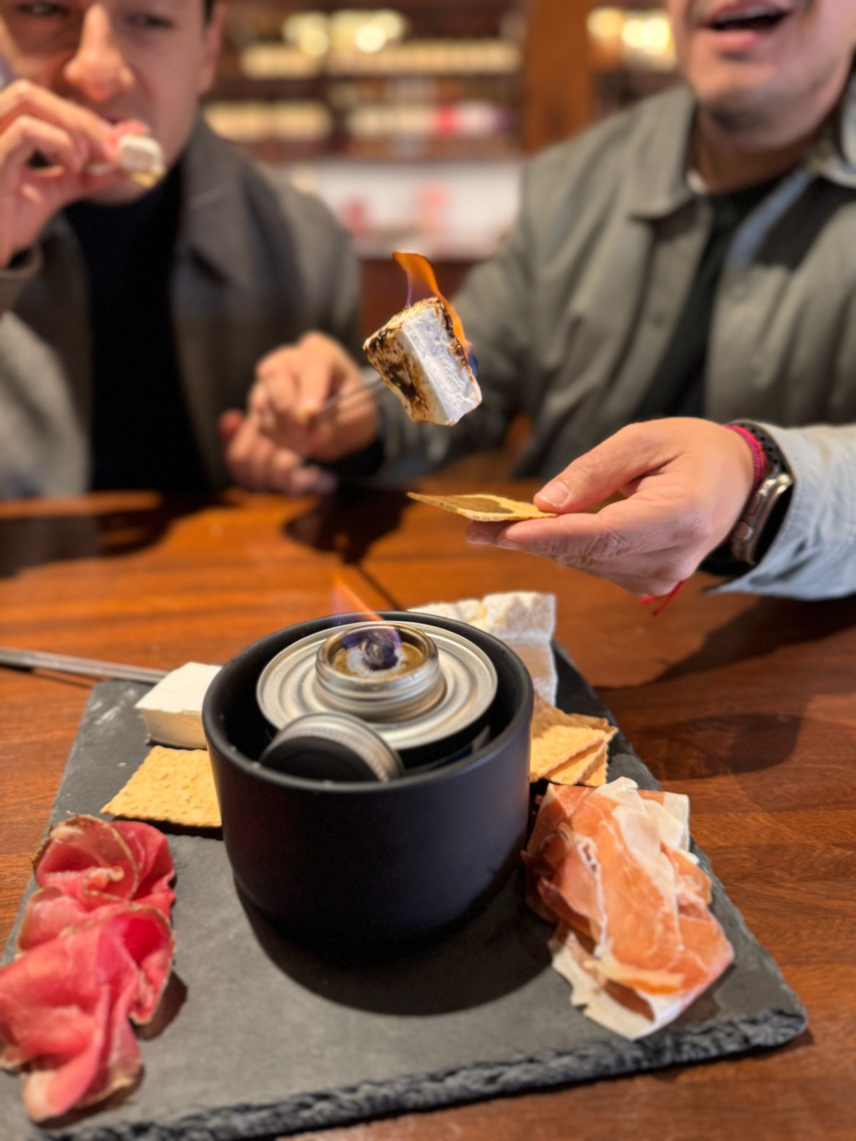 Tabletop s'more at V. Sattui Winery in St. Helena