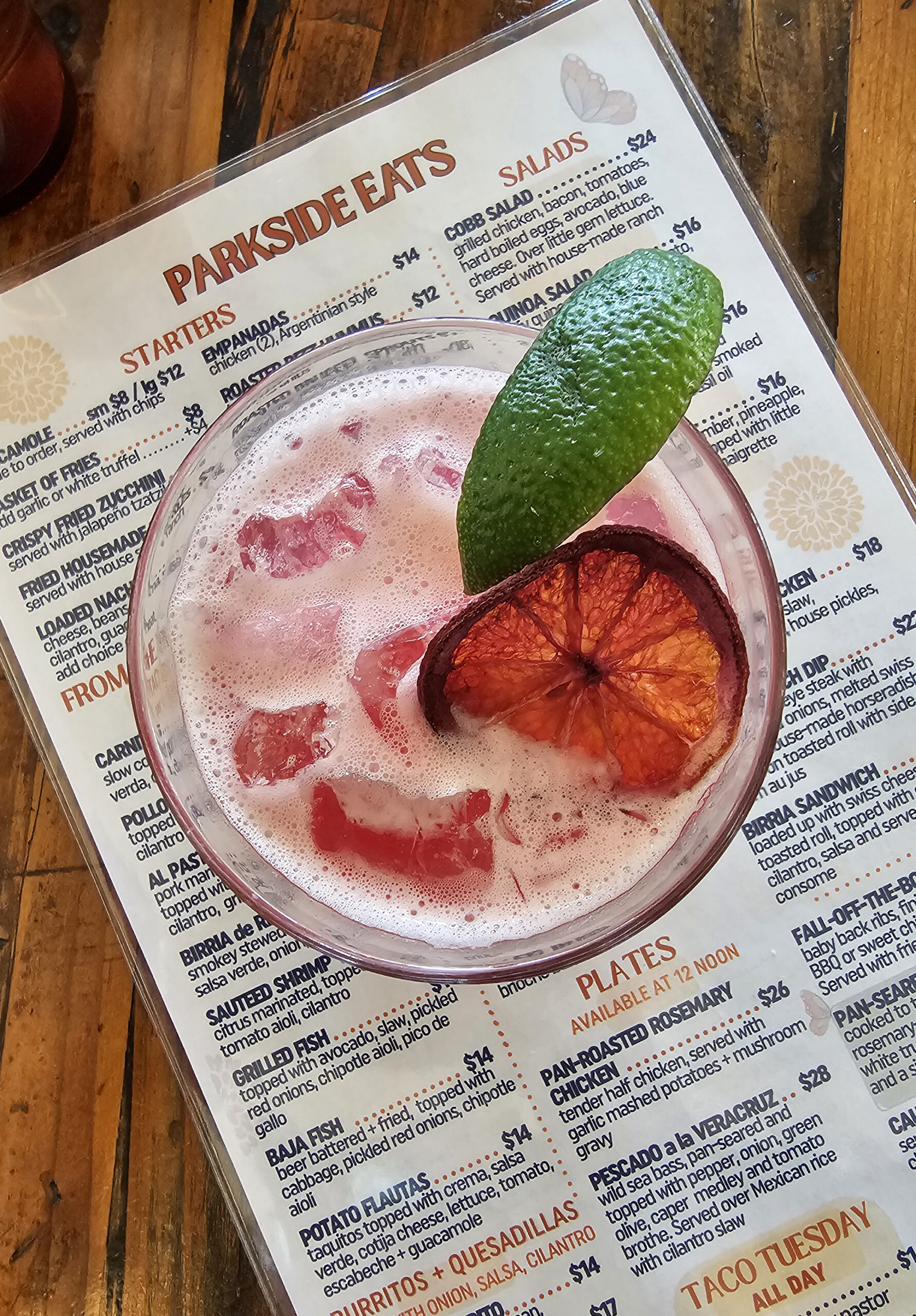 margarita at Parkside Eats in Santa Rosa, Sonoma County