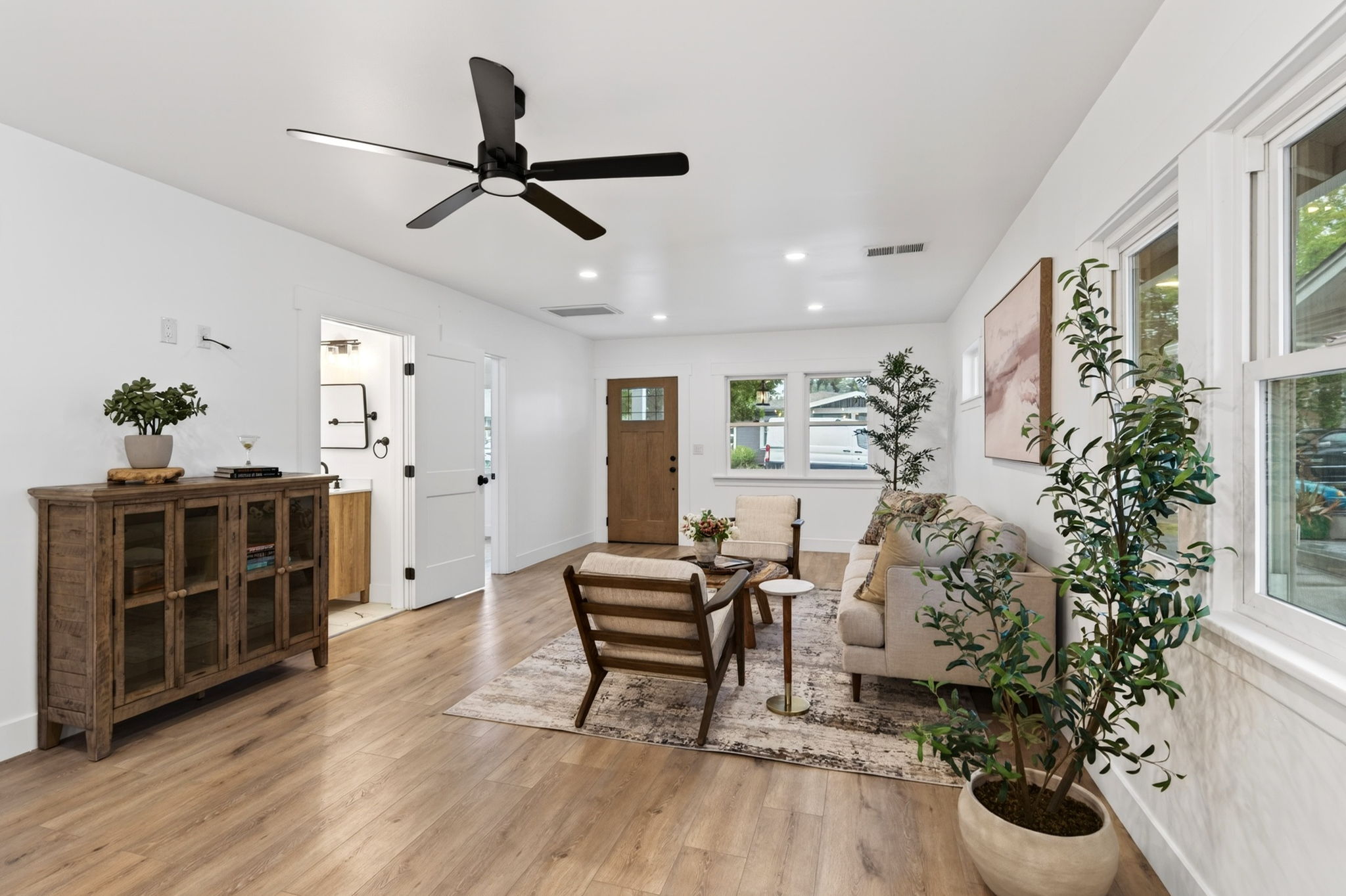 Great room in the Santa Rosa home