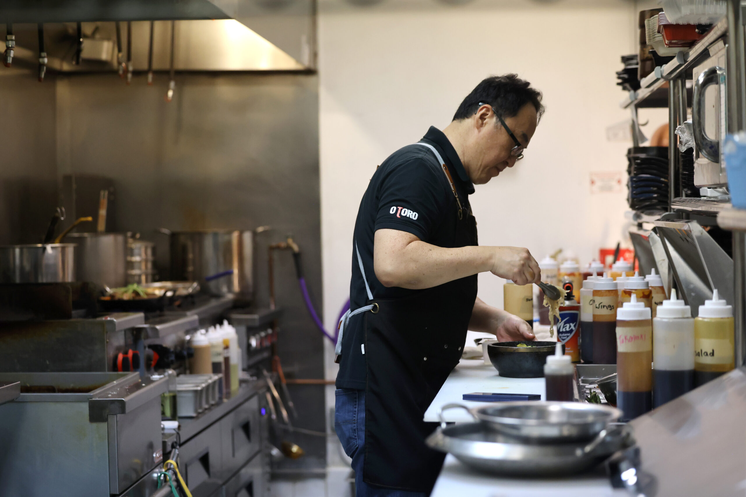 Chef and owner Albert Park works in the kitchen at Seoul to Tokyo restaurant in Santa Rosa