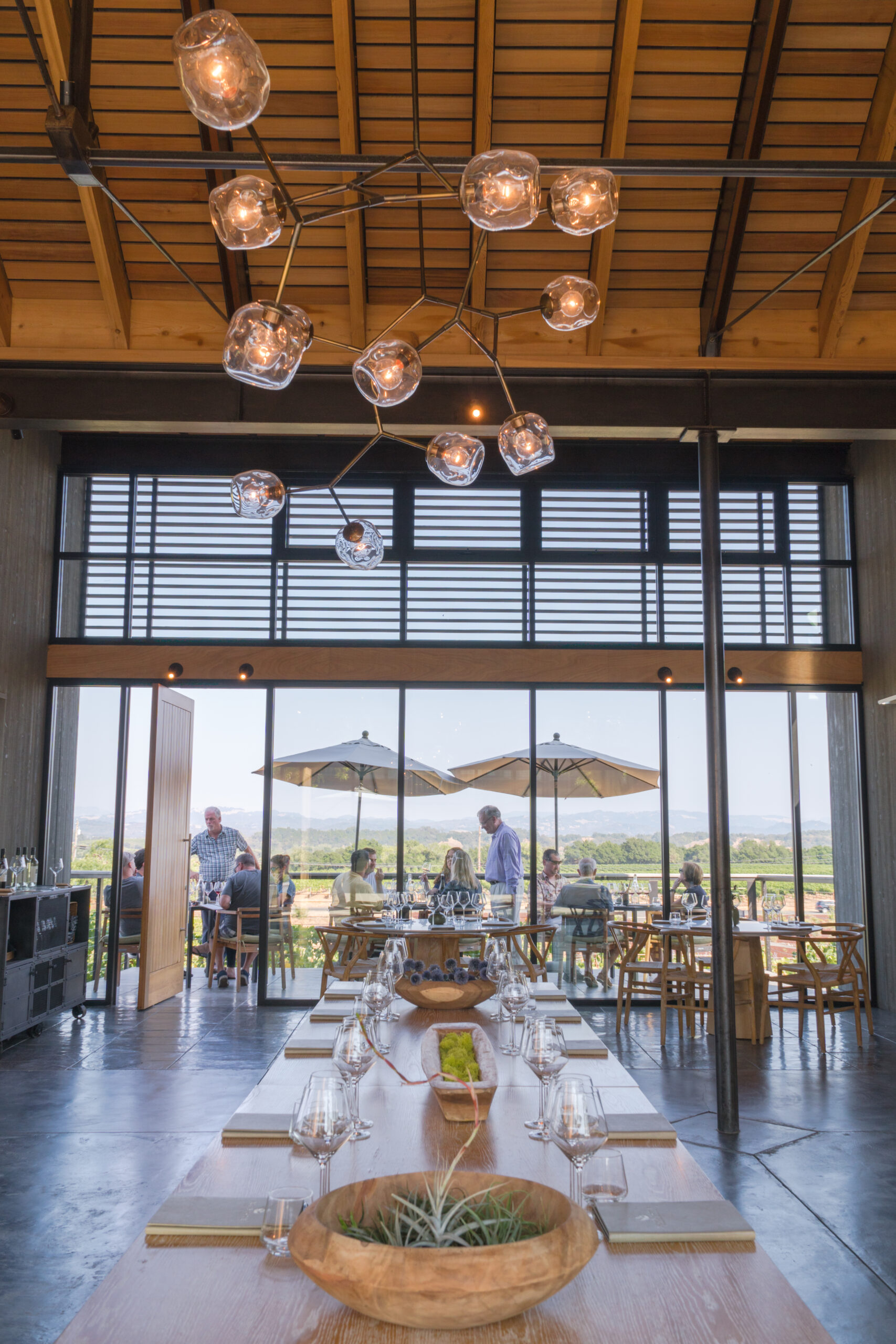 The MacRostie Winery tasting room in Healdsburg. (Mariah Harkey / Sonoma County Tourism)