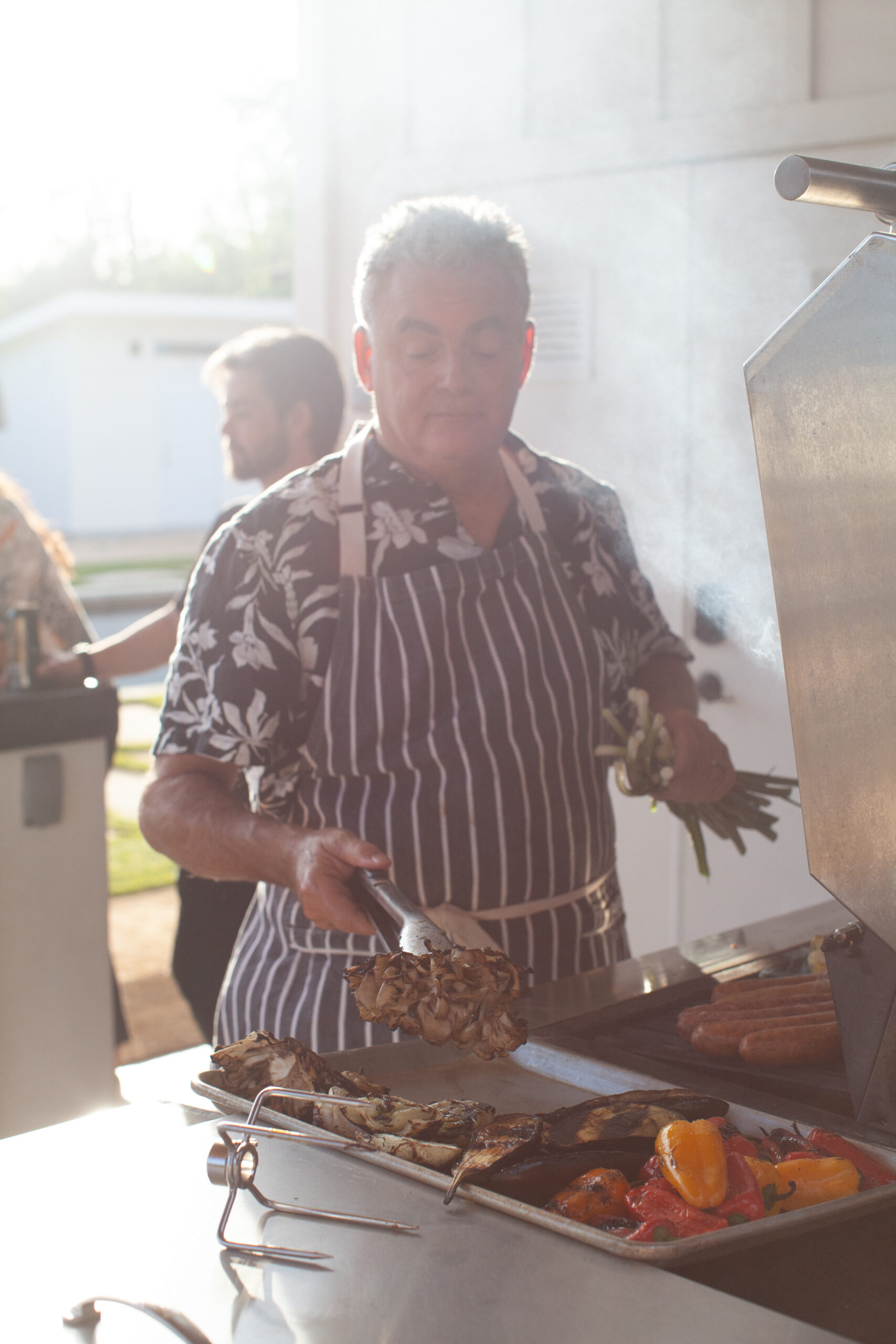 Chef Josh Silvers cooking