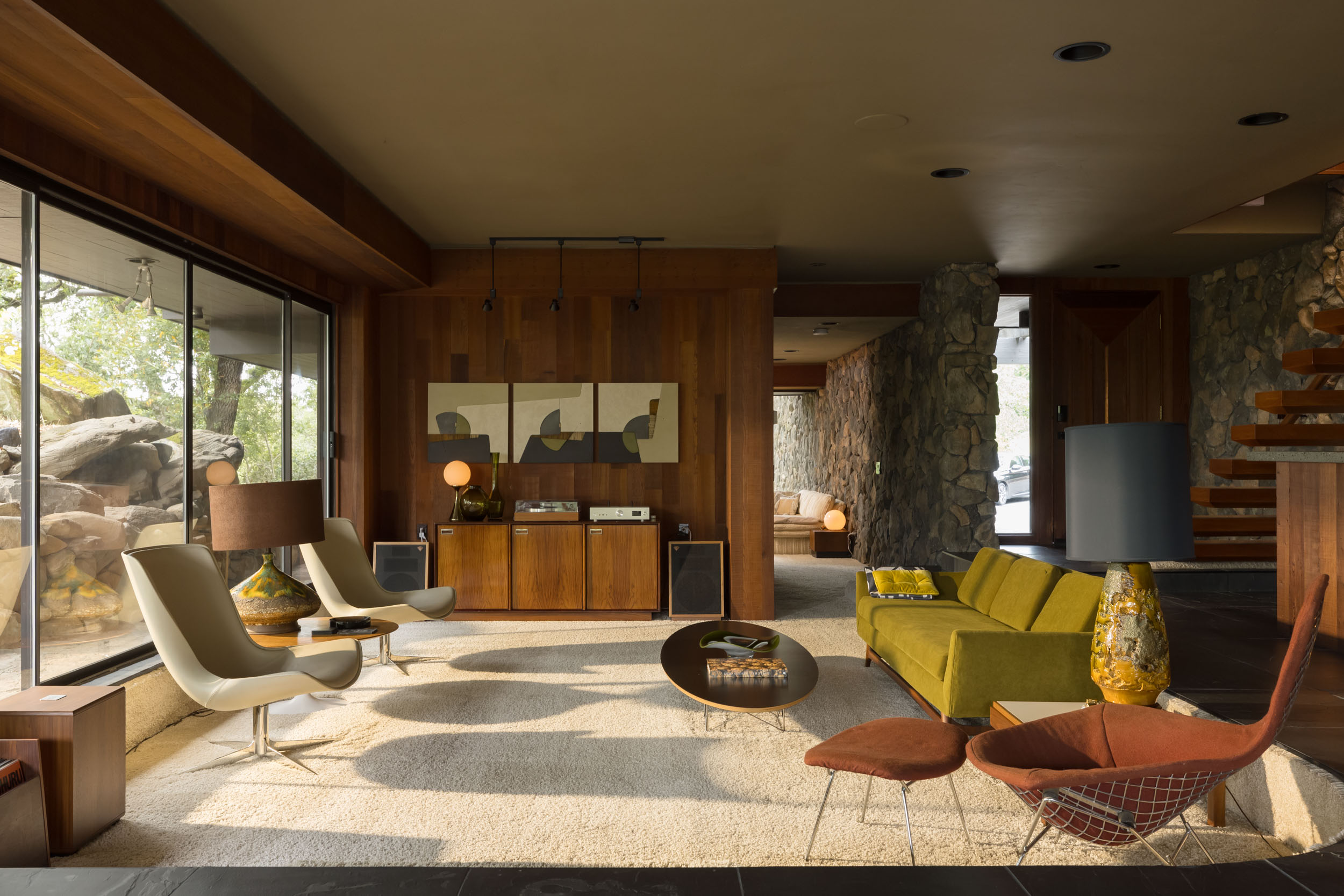 Living room area in home