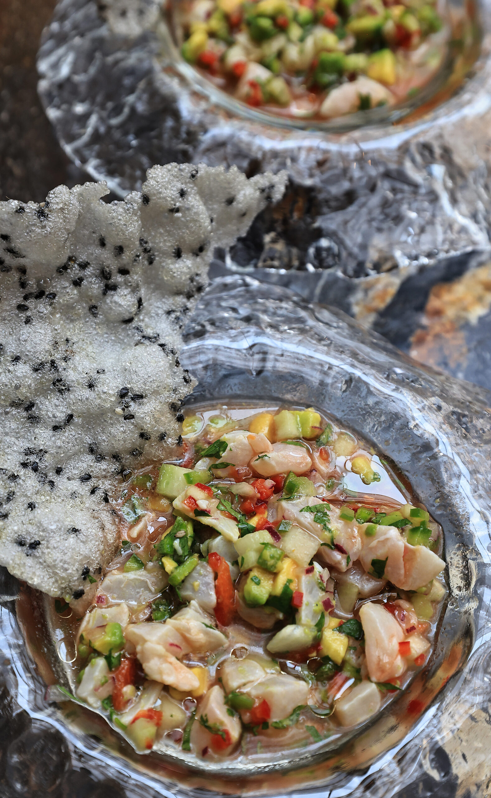Yellowtail ceviche at AYA