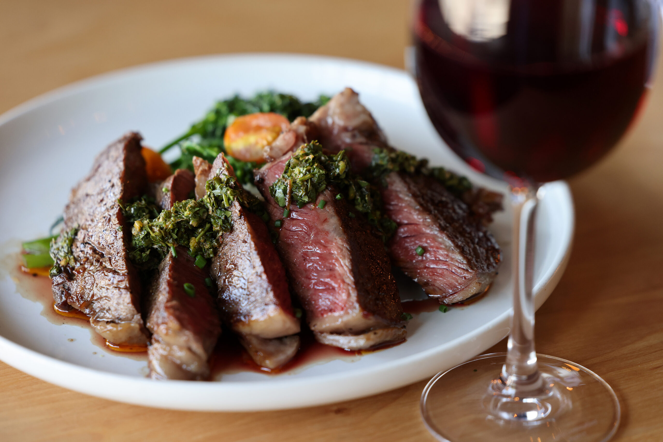 The wagyu rib-eye steak at Seared in Petaluma