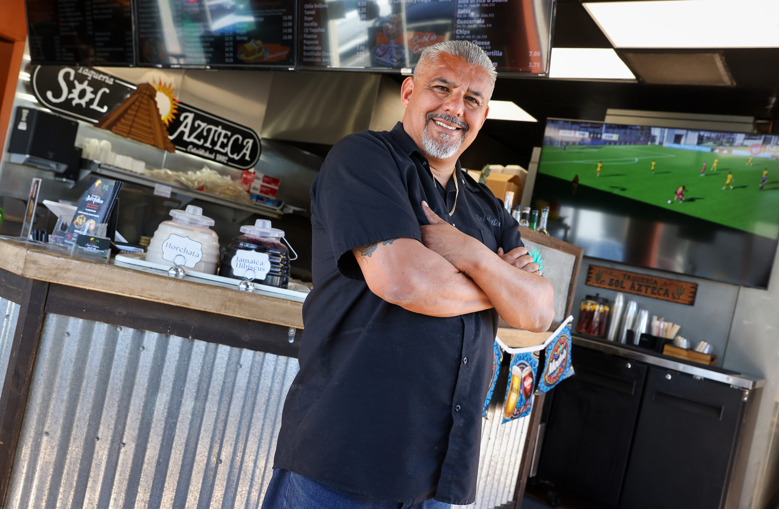 Frankie Lemus will be showing World Cup games on a big screen television, and adding another large screen for the games, at his Taqueria Sol Azteca in Rohnert Park.