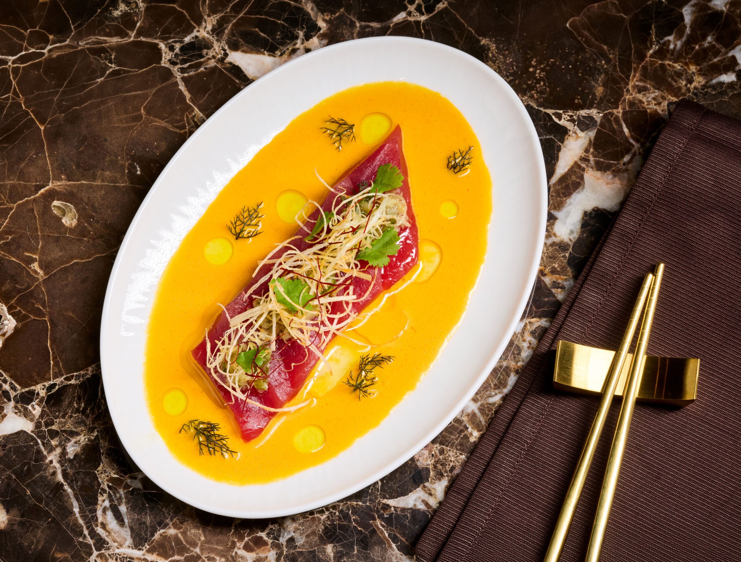 Tuna sashimi from AYA at the Graton Resort & Casino in Rohnert Park