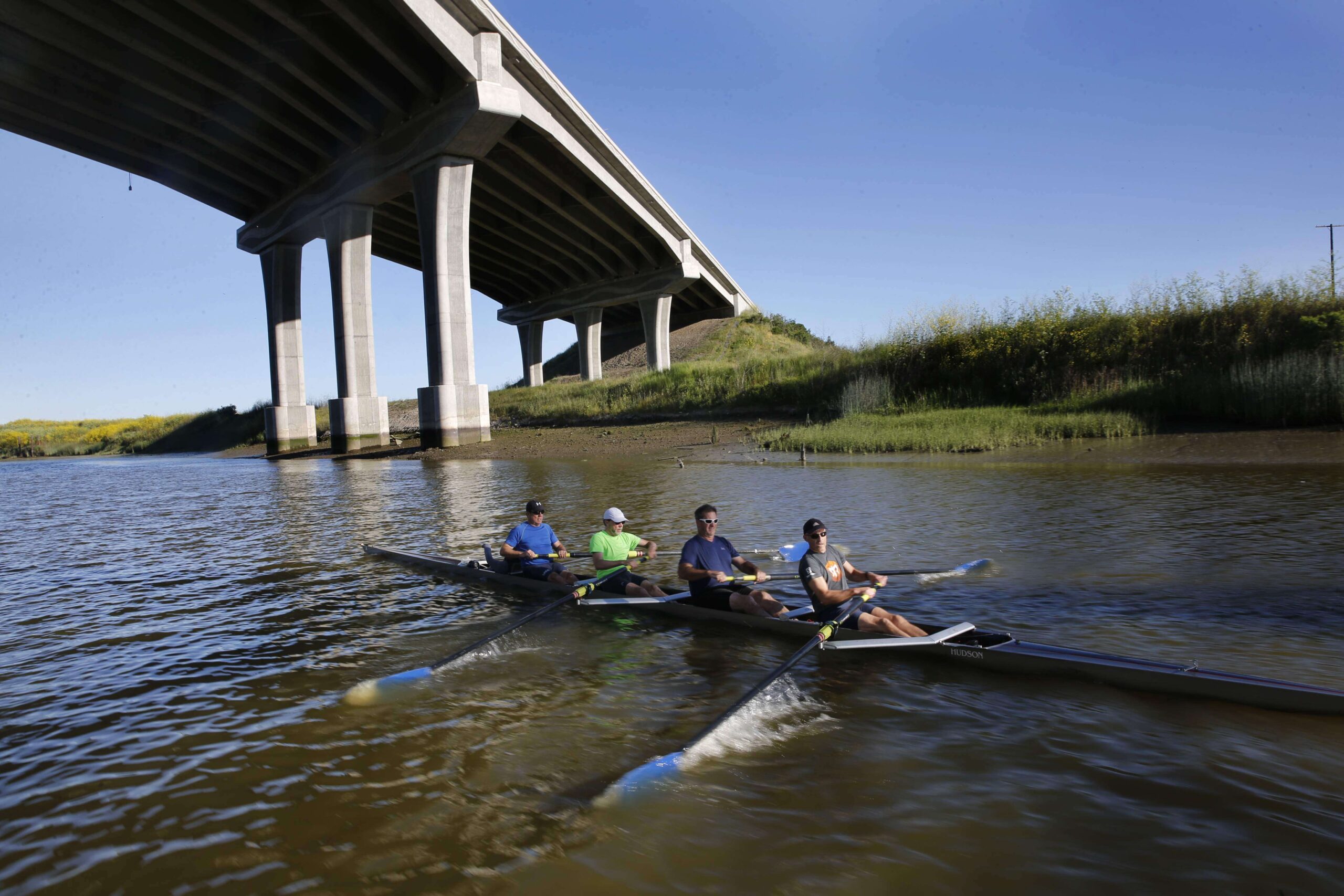 Rowing outdoors
