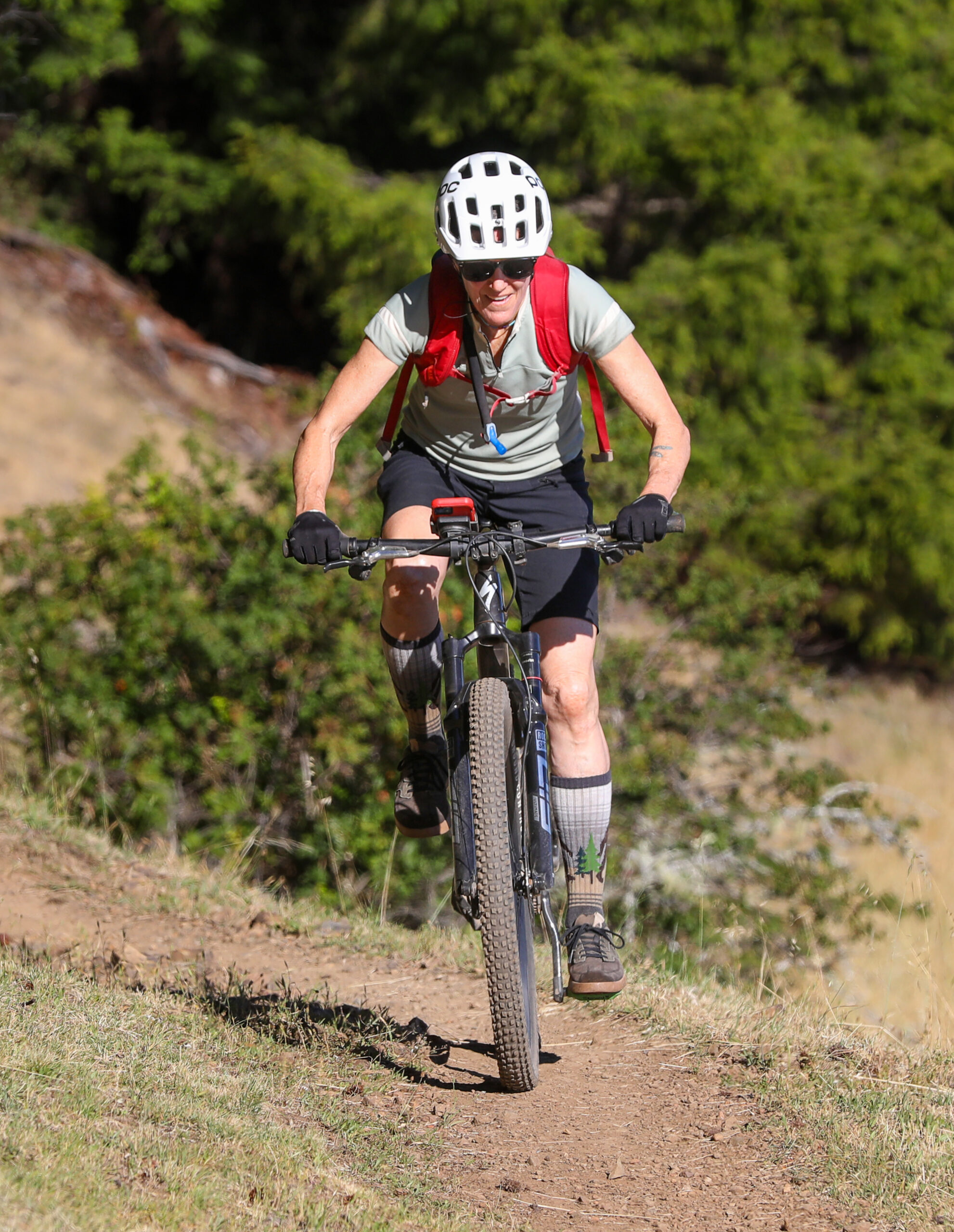 Outdoor mountain biking riding