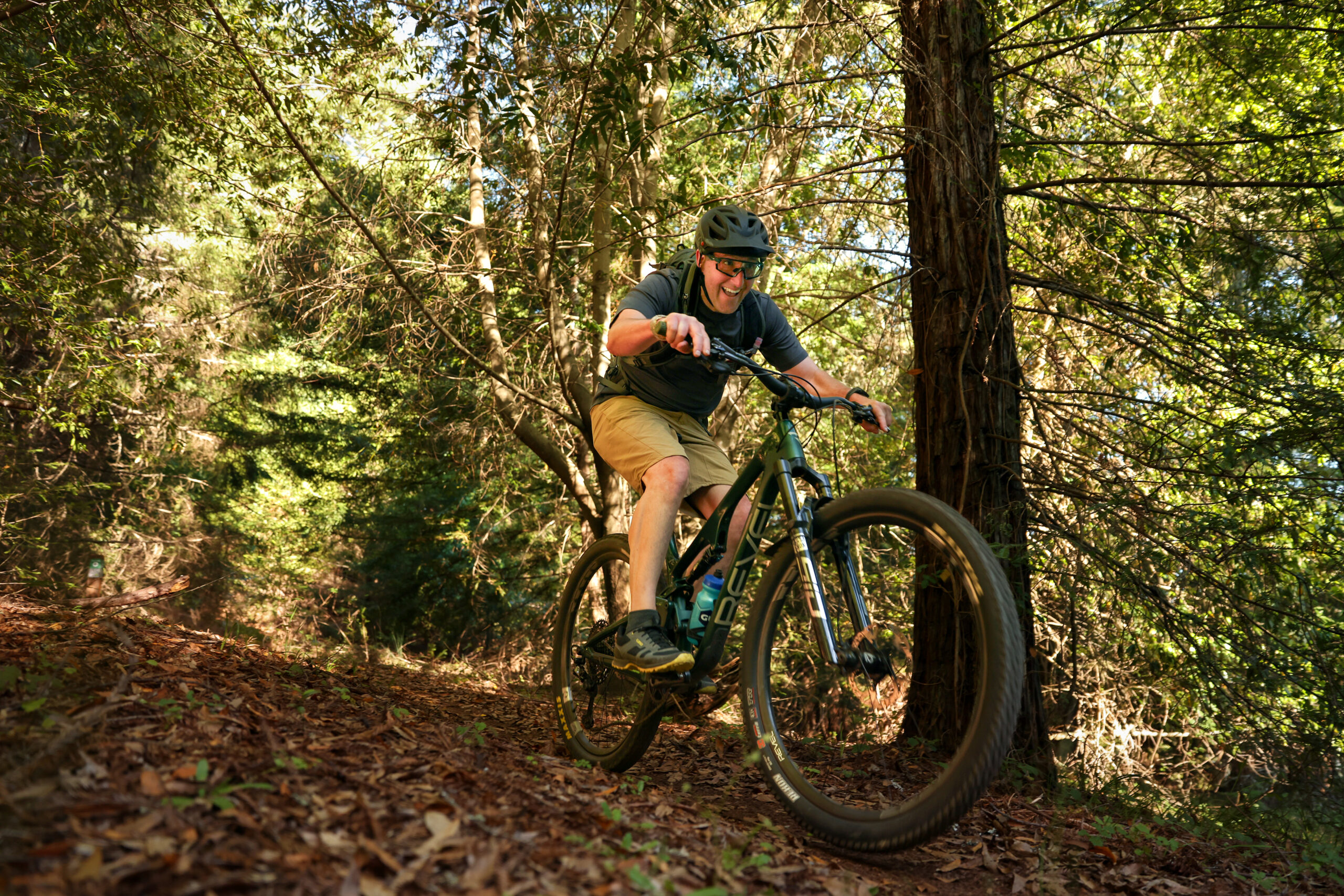 Mountain biking at Monte Rio Redwoods Regional Park & Open Space Preserve near Occidental