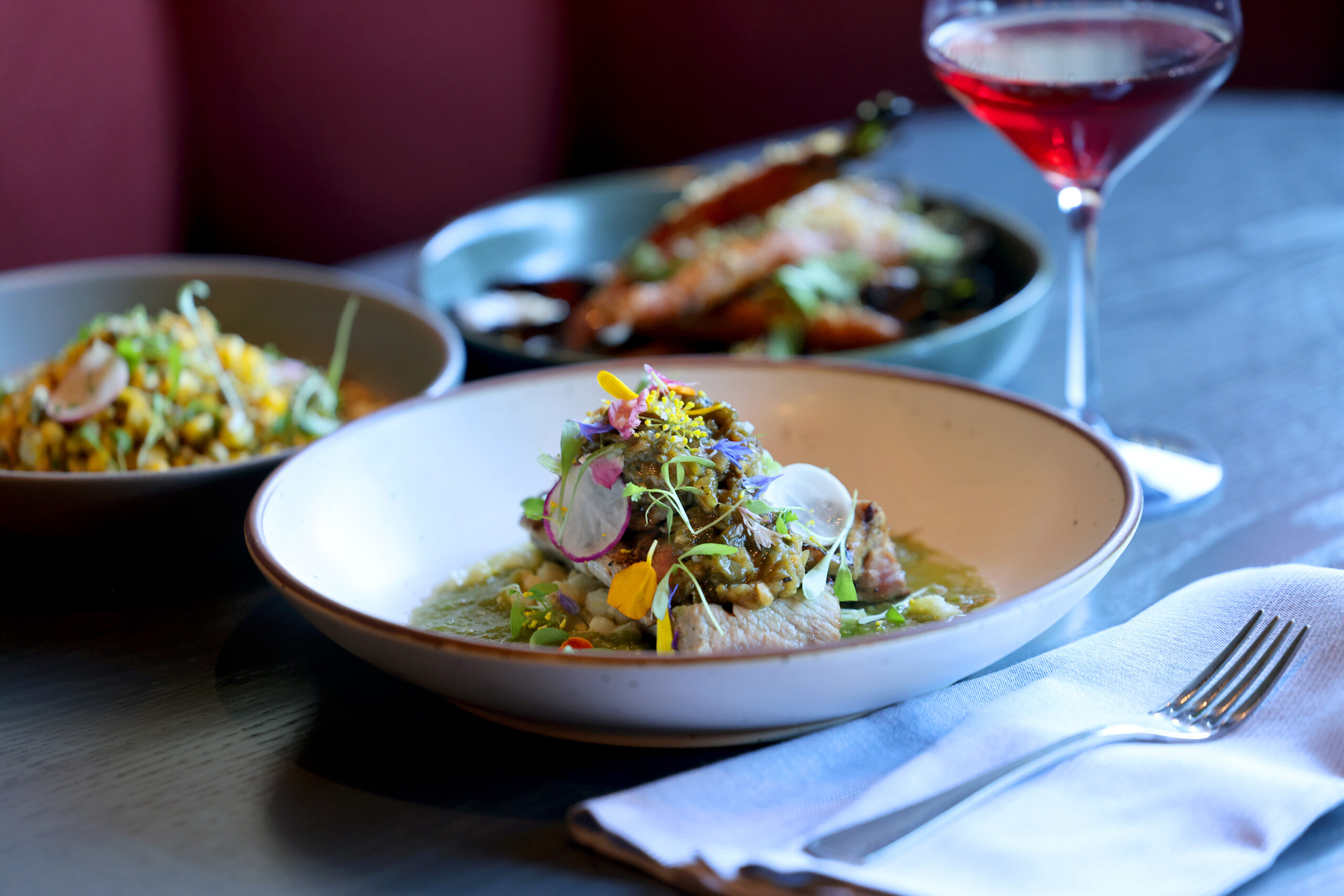 Shareable dishes at Dead Letter in Sonoma