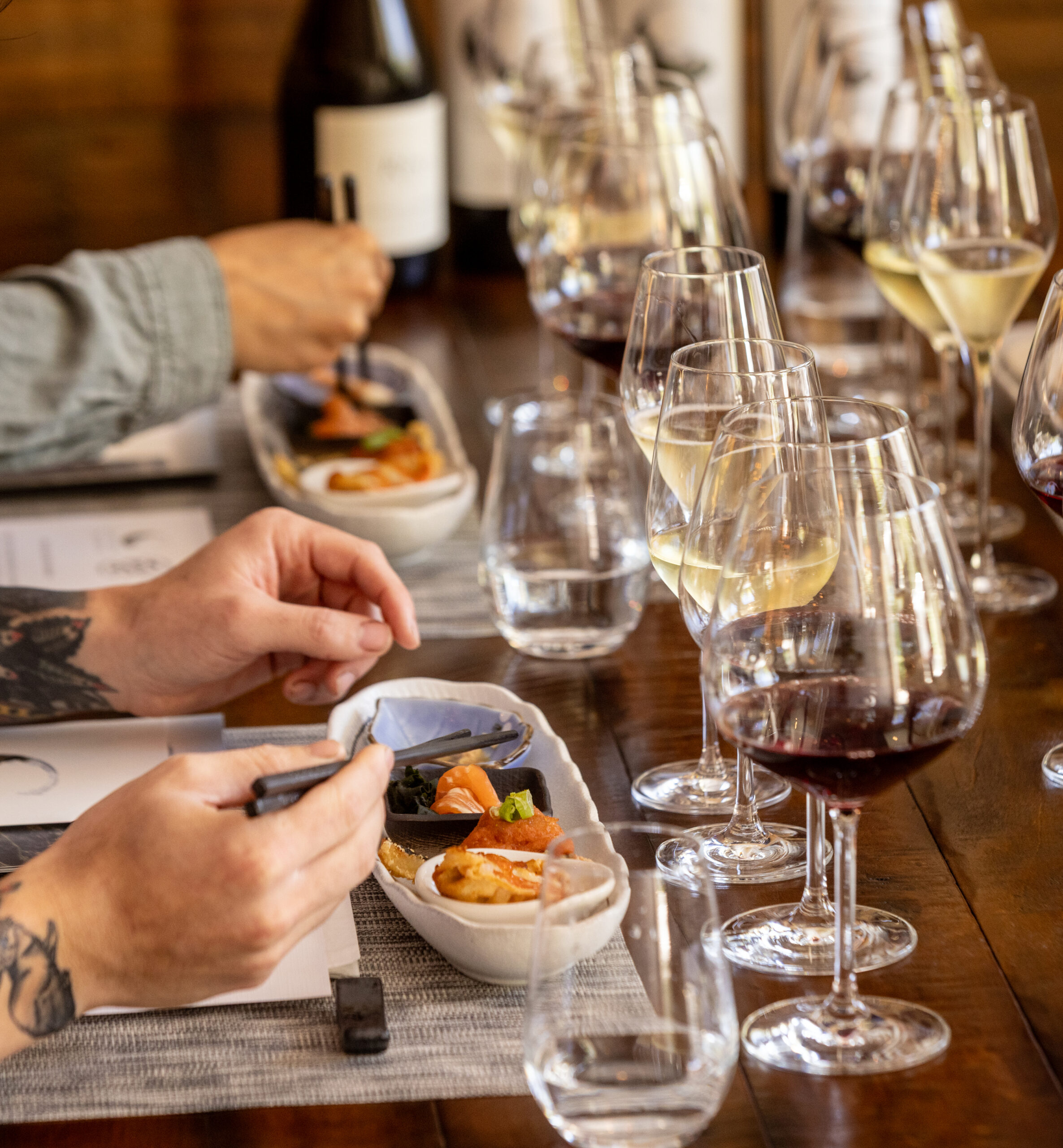 Centennial Mountain wine and sushi pairing