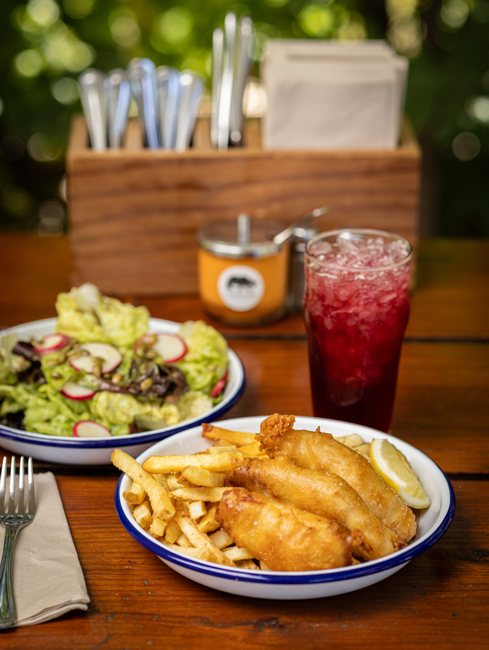 Handline fish and chips