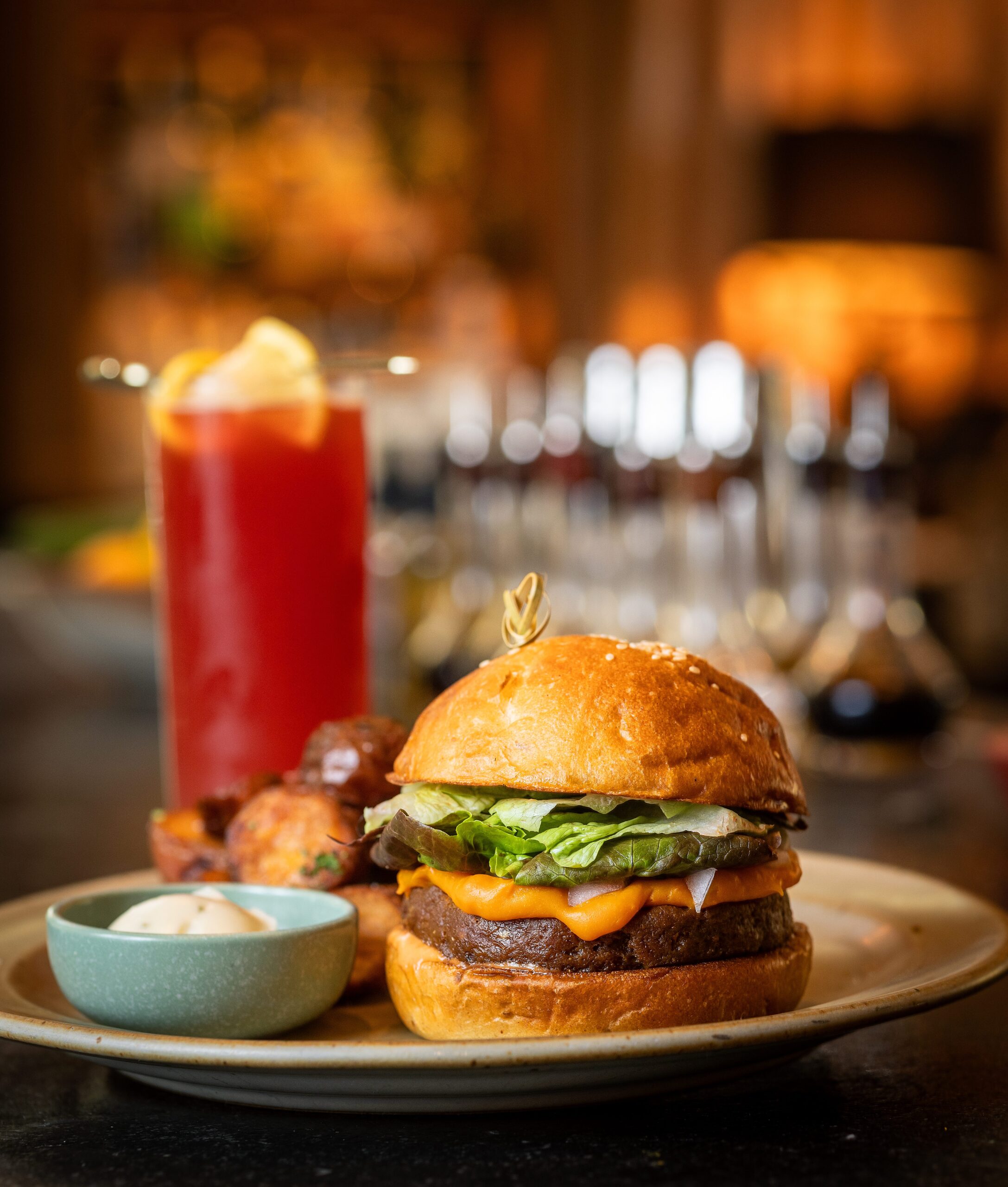 Veggie burger from Little Saint in Healdsburg