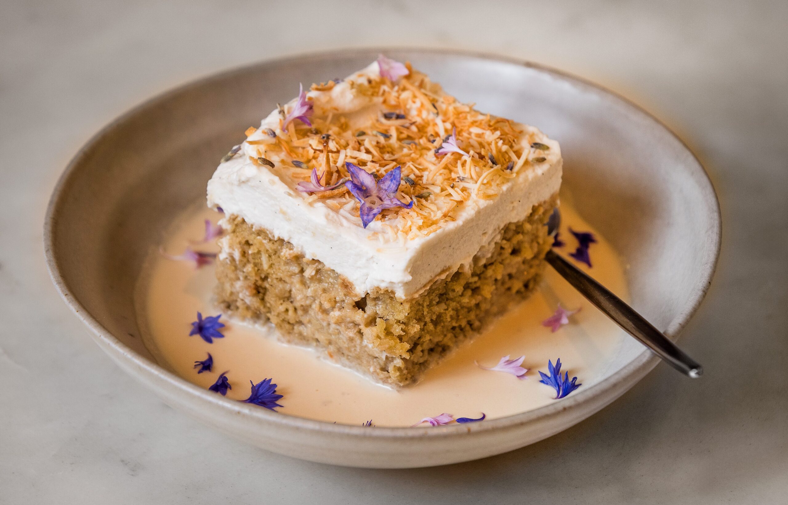 Tres leches cake from Little Saint in Healdsburg