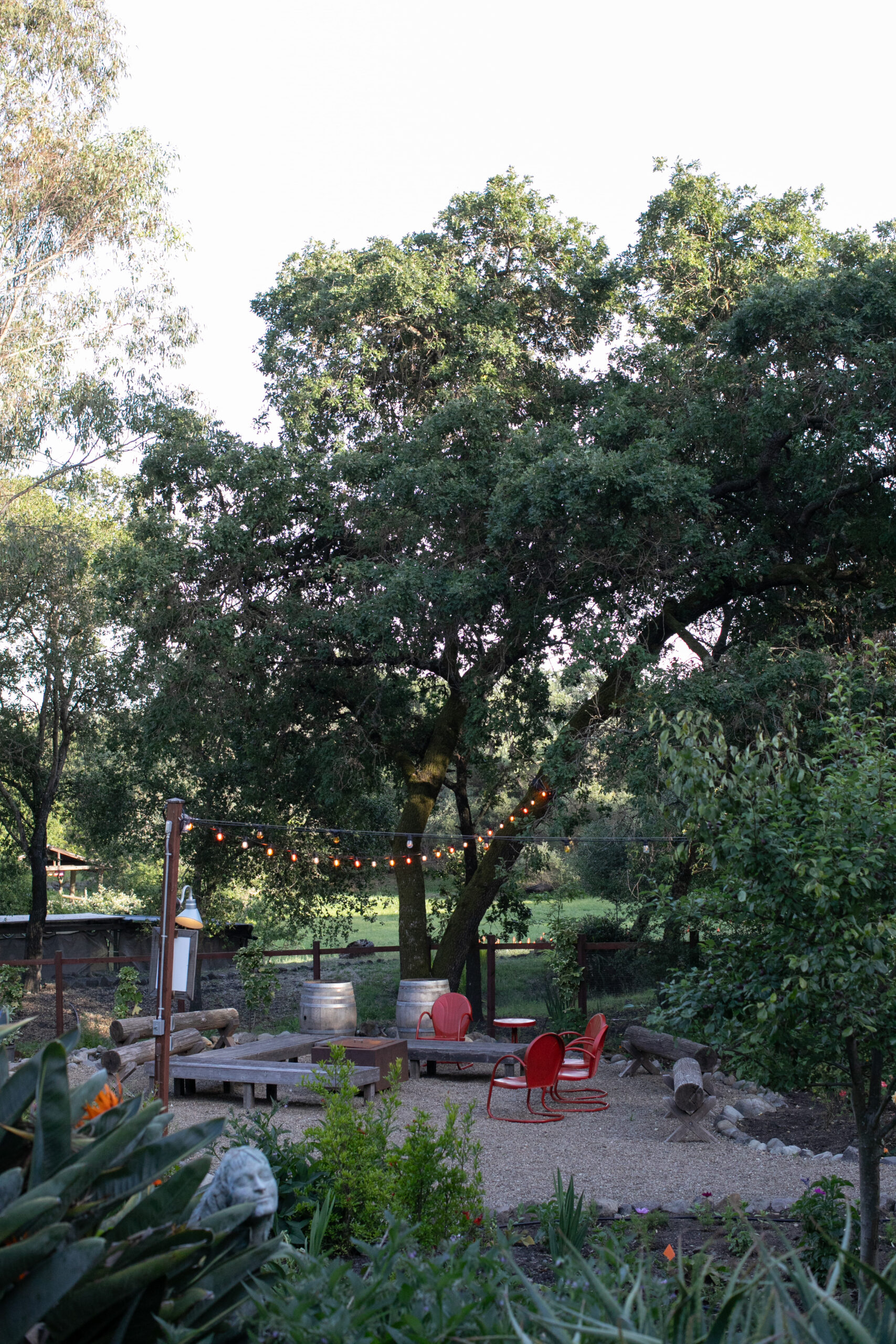 The historic Mission-style Westerbeke Ranch features places for gathering and contemplation. (Eileen Roche)