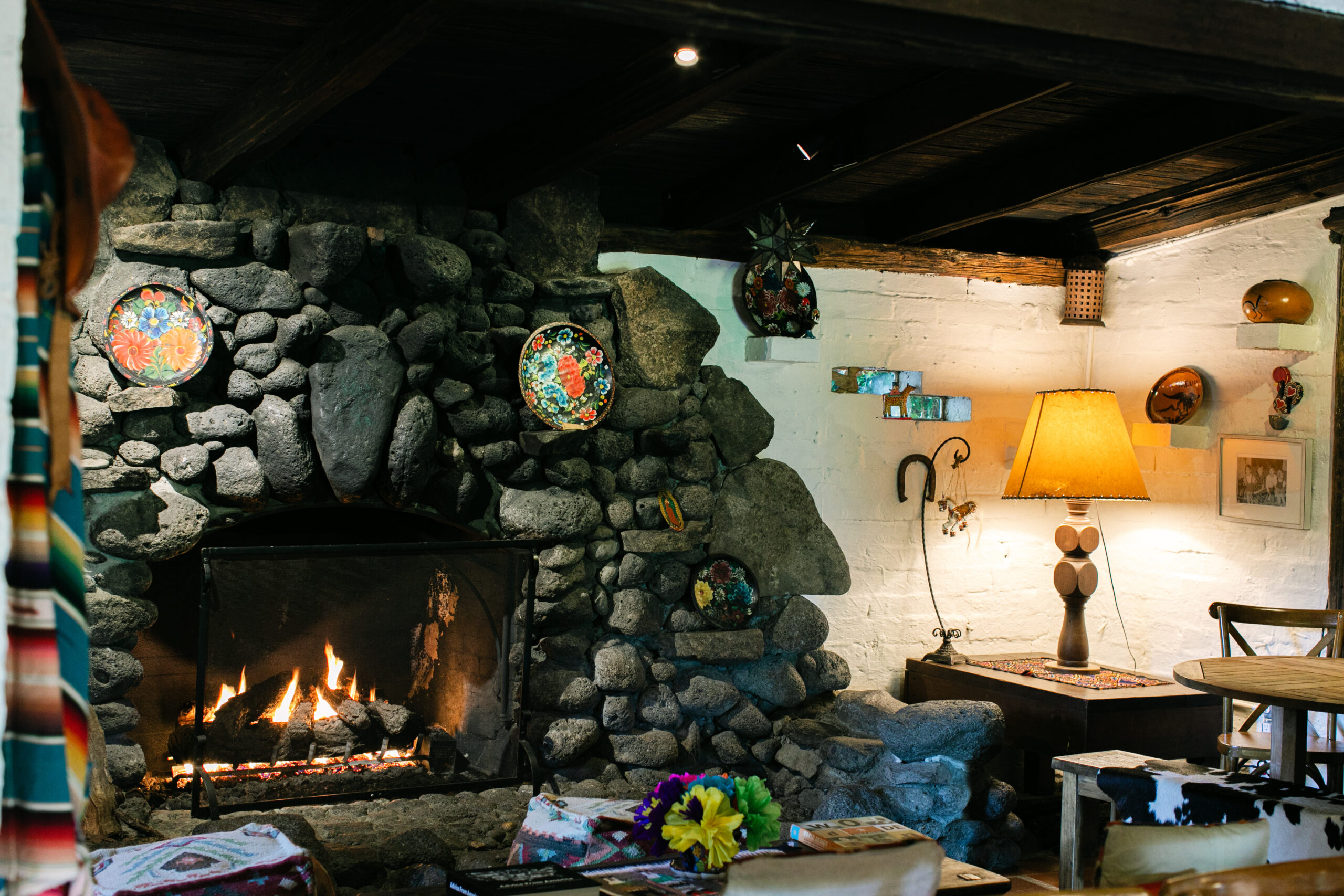 Inside the adobe at Westerbeke Ranch in Sonoma. (Eileen Roche)