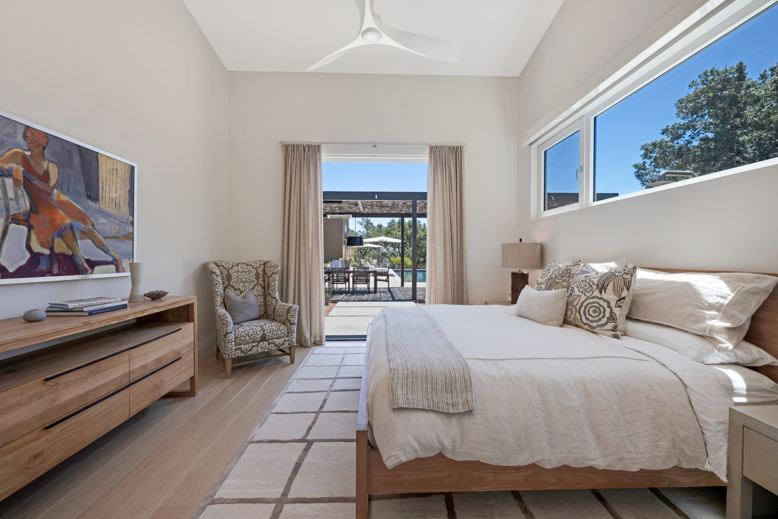 Bedroom in Sonoma home