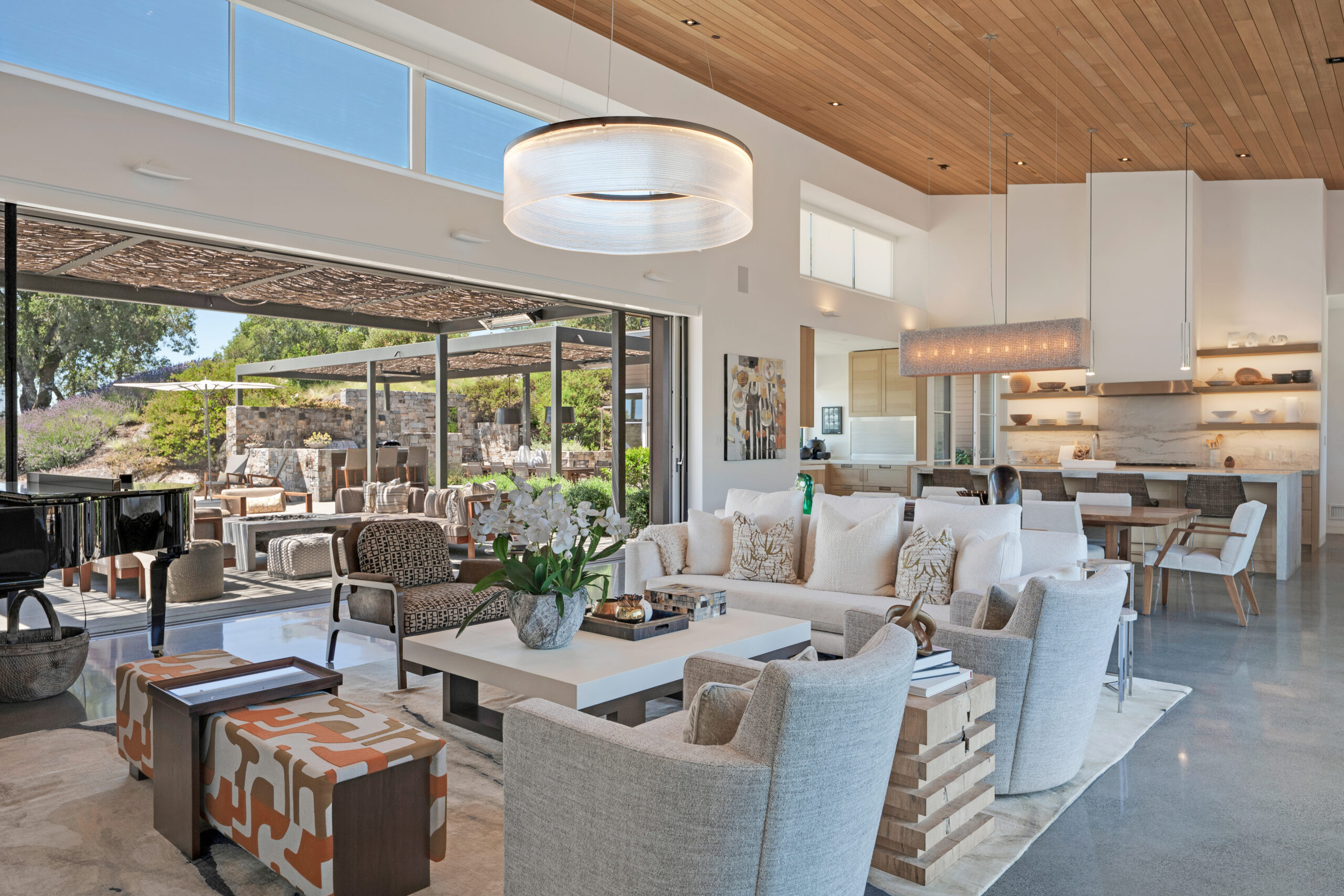 Great room in Sonoma home