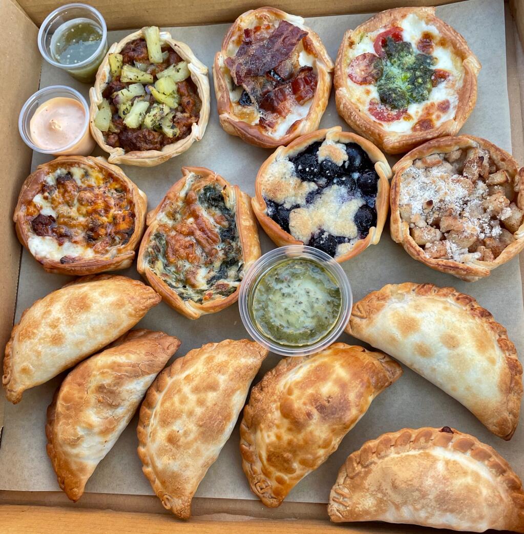 Empanadas from Vinoma in Rohnert Park.