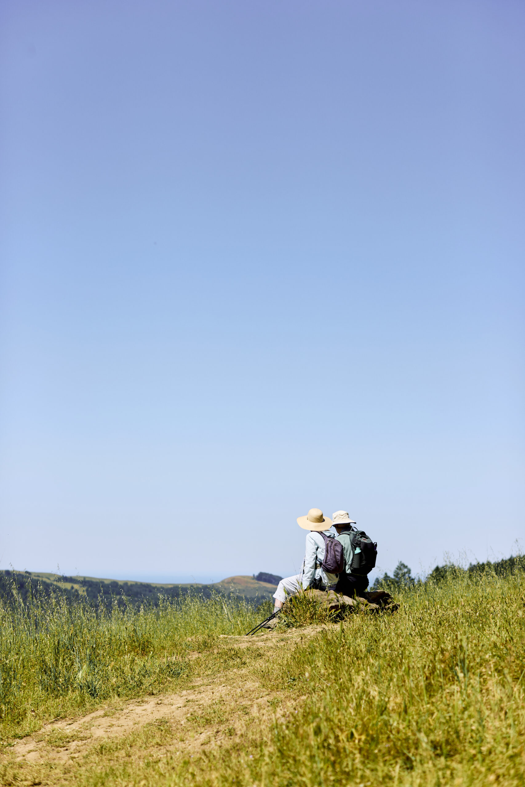 A rest break on the Camino de Sonoma trail