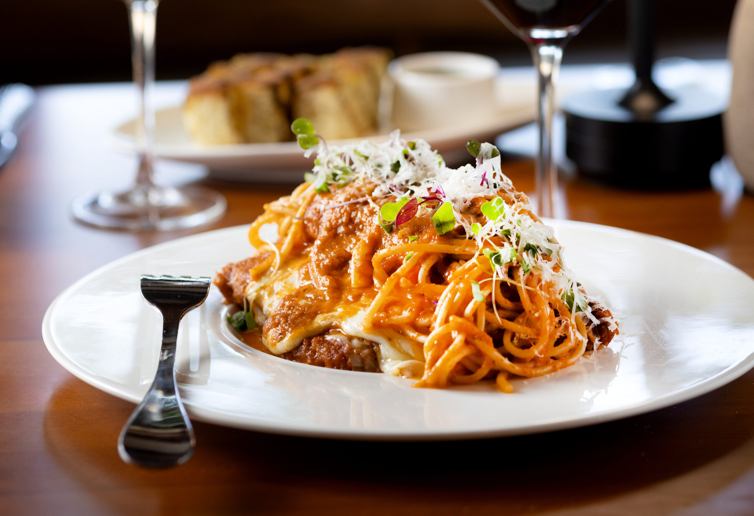 Chicken Parmesan at Capriciano Osteria