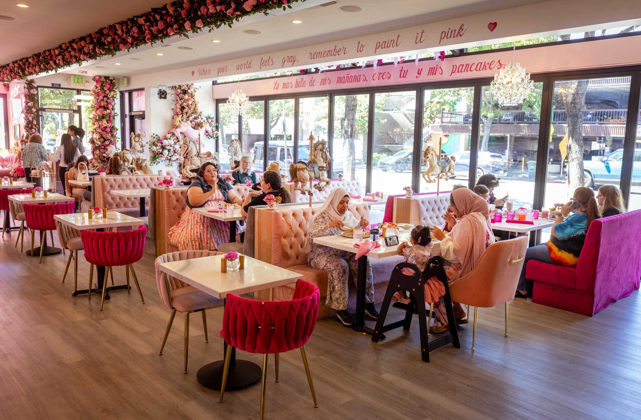 Inside Café Carrusel in Santa Rosa