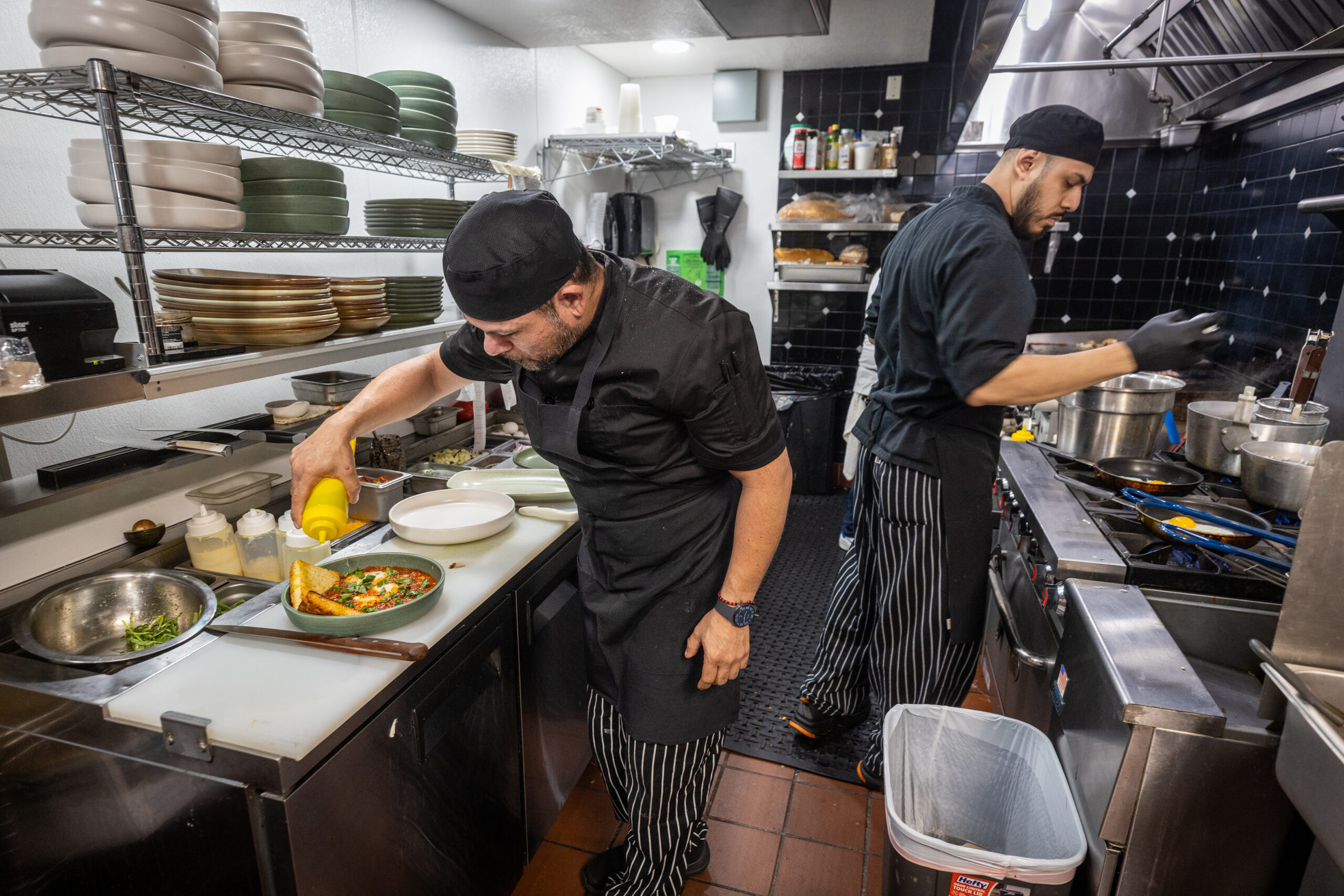 Owners Josie Ortega and Martin Chaparro completely rebuilt the Dolce Rosa Café kitchen in the old Phyllis’ Giant Burgers location on Highway 12 Thursday, August 20, 2026 in Santa Rosa. (John Burgess/The Press Democrat)