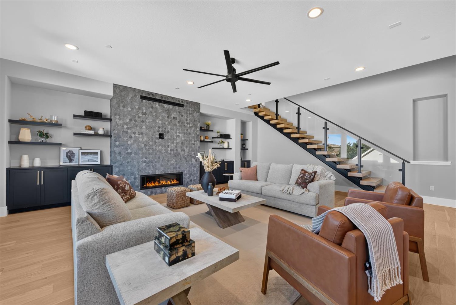 Living room in Petaluma home