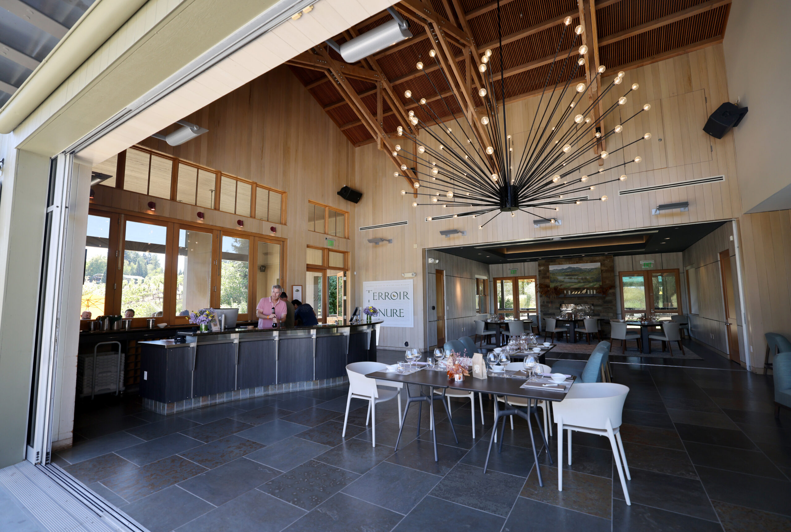 Lynmar Estate Winery in Sebastopol tasting room